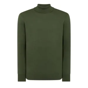 Green Roll-Neck Jumper