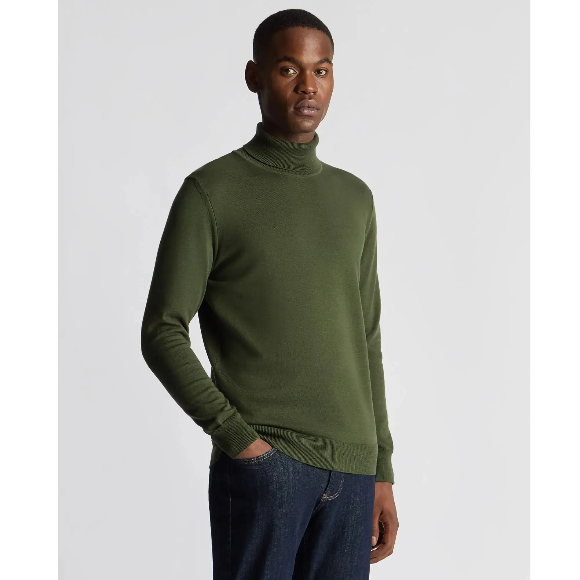 Green Roll-Neck Jumper