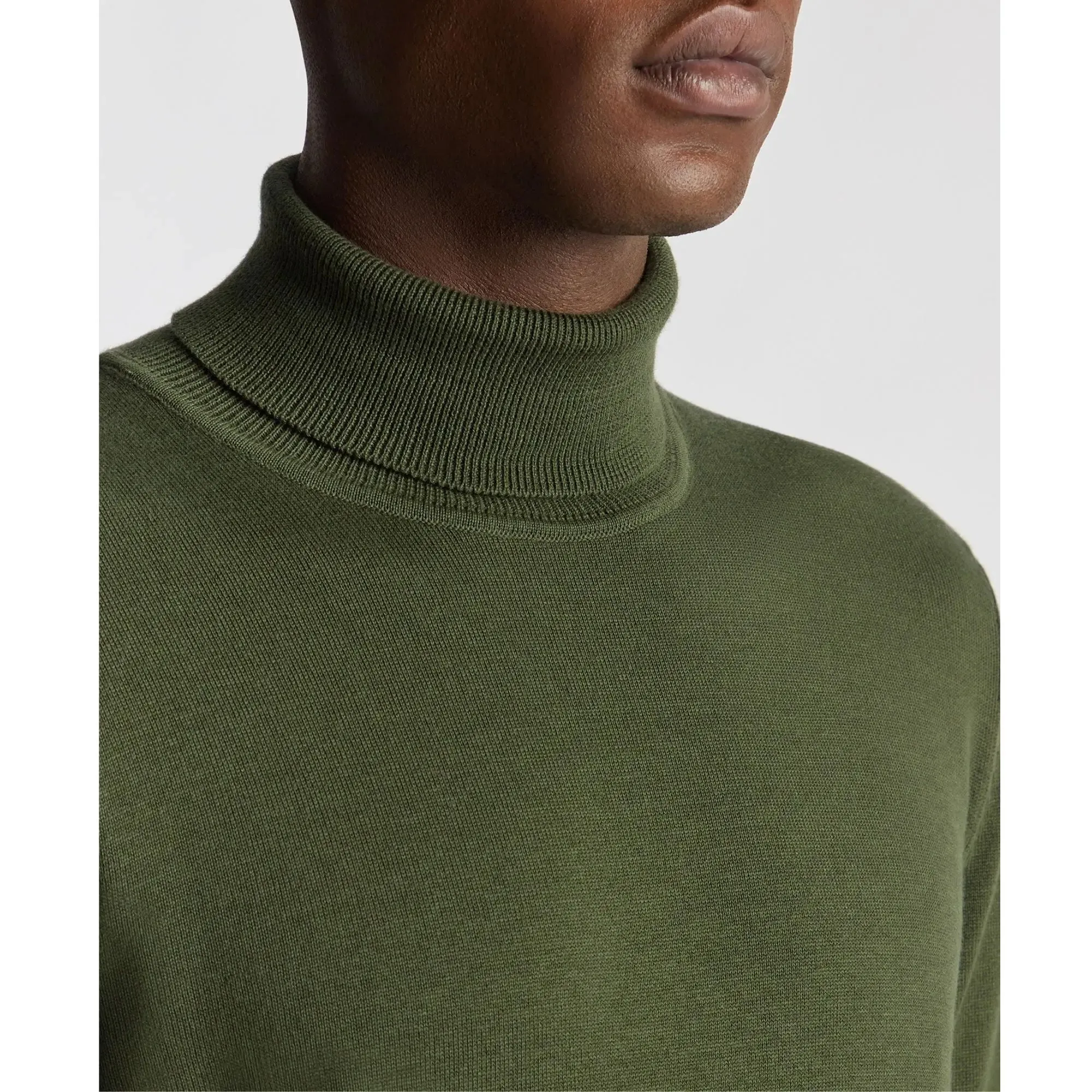 Green Roll-Neck Jumper