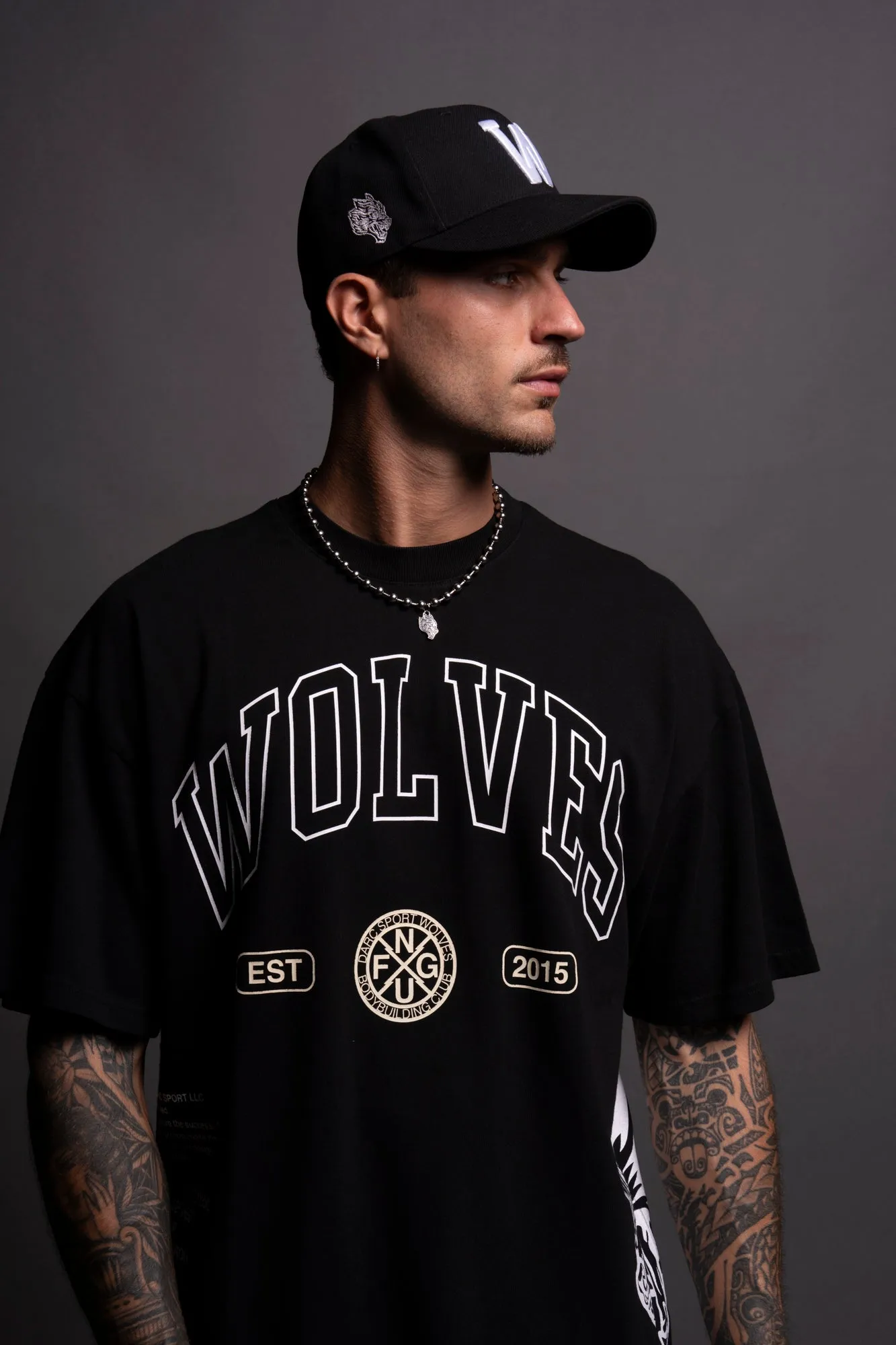 Grit V2 "Premium" Oversized Tee in Black