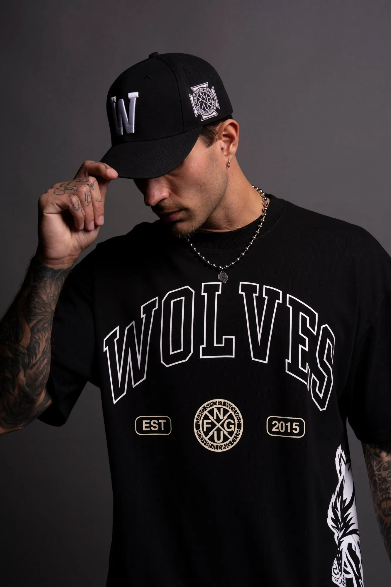 Grit V2 "Premium" Oversized Tee in Black