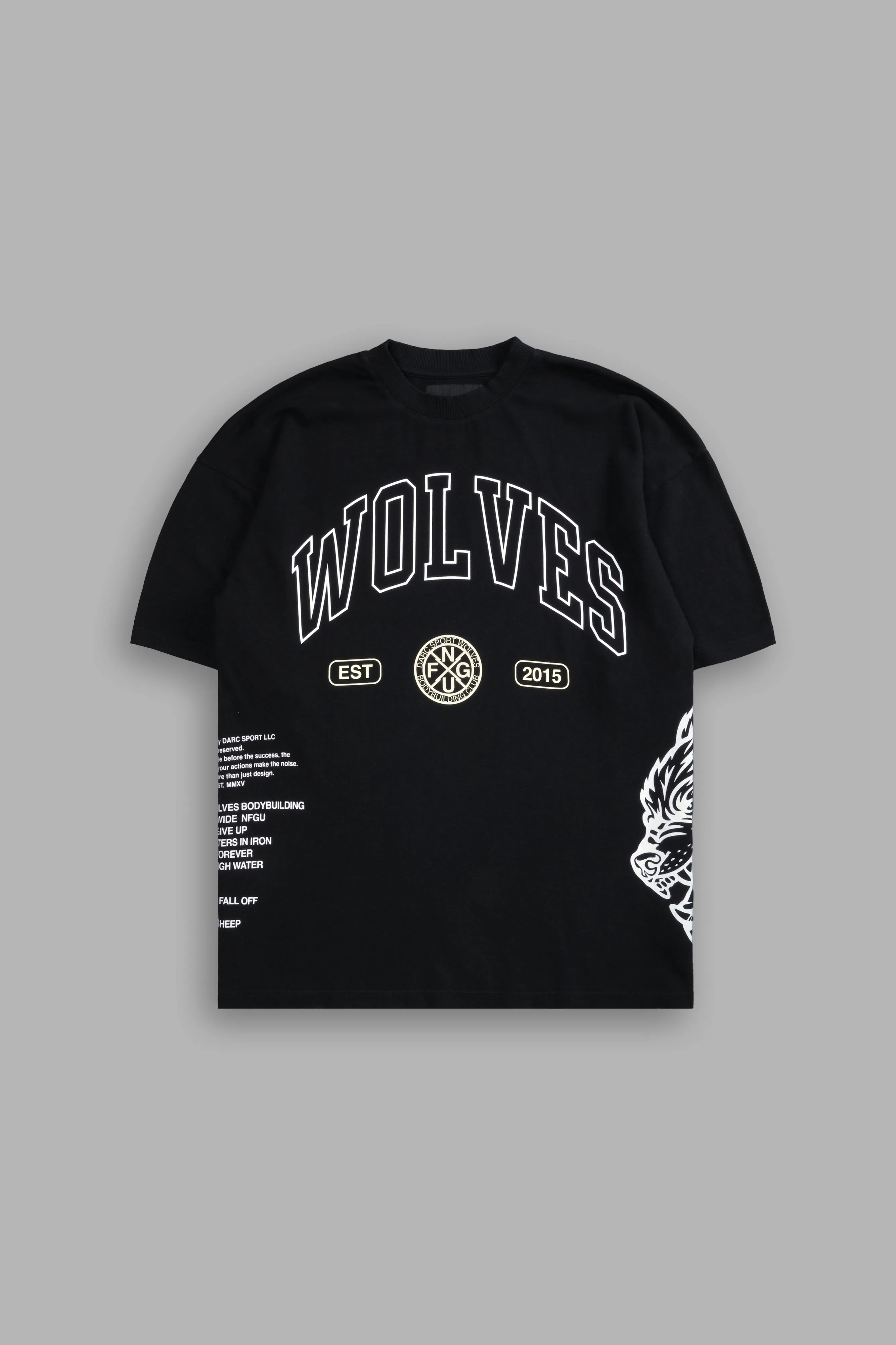 Grit V2 "Premium" Oversized Tee in Black