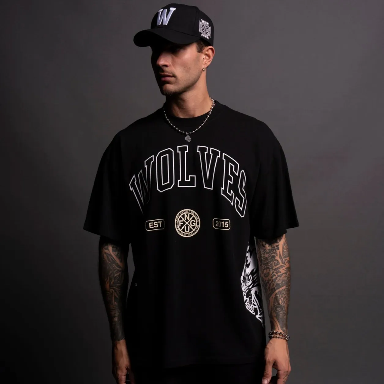 Grit V2 "Premium" Oversized Tee in Black