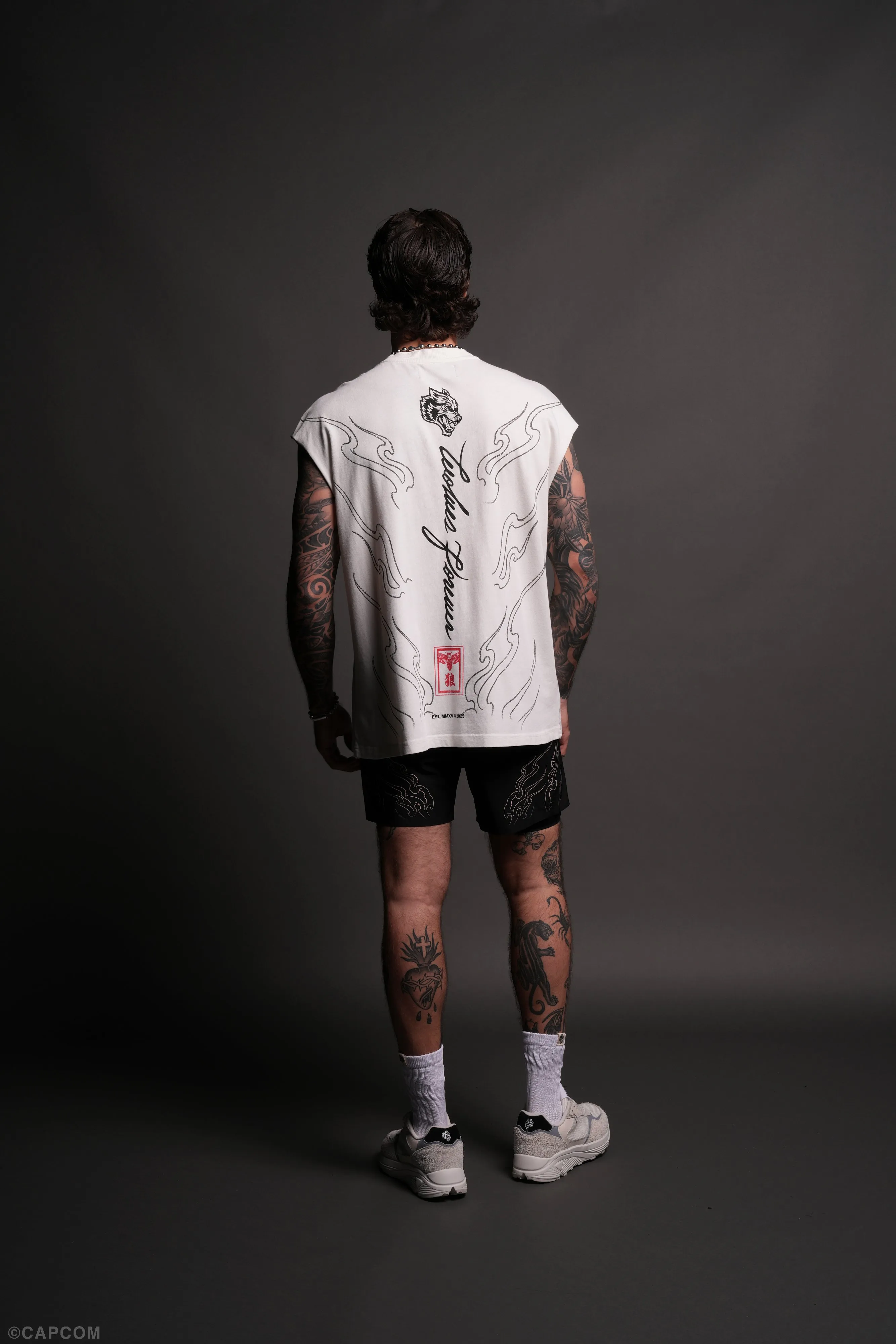 House Of Wolves "Premium" Muscle Tee in Cream