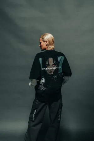 In Her Eyes "Premium" Oversized Tee in Black