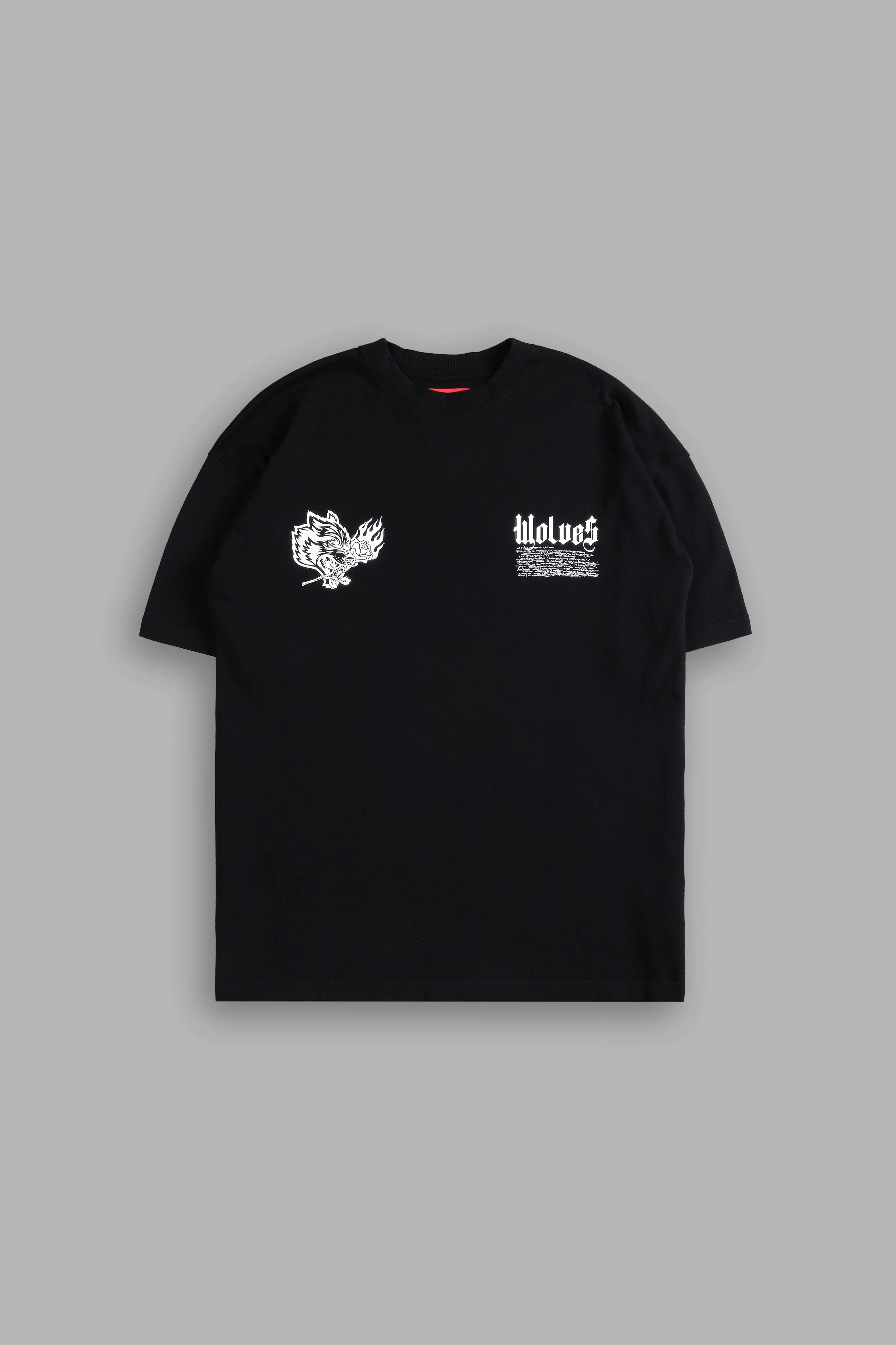 Infernal Bloom "Premium" Oversized Tee in Black