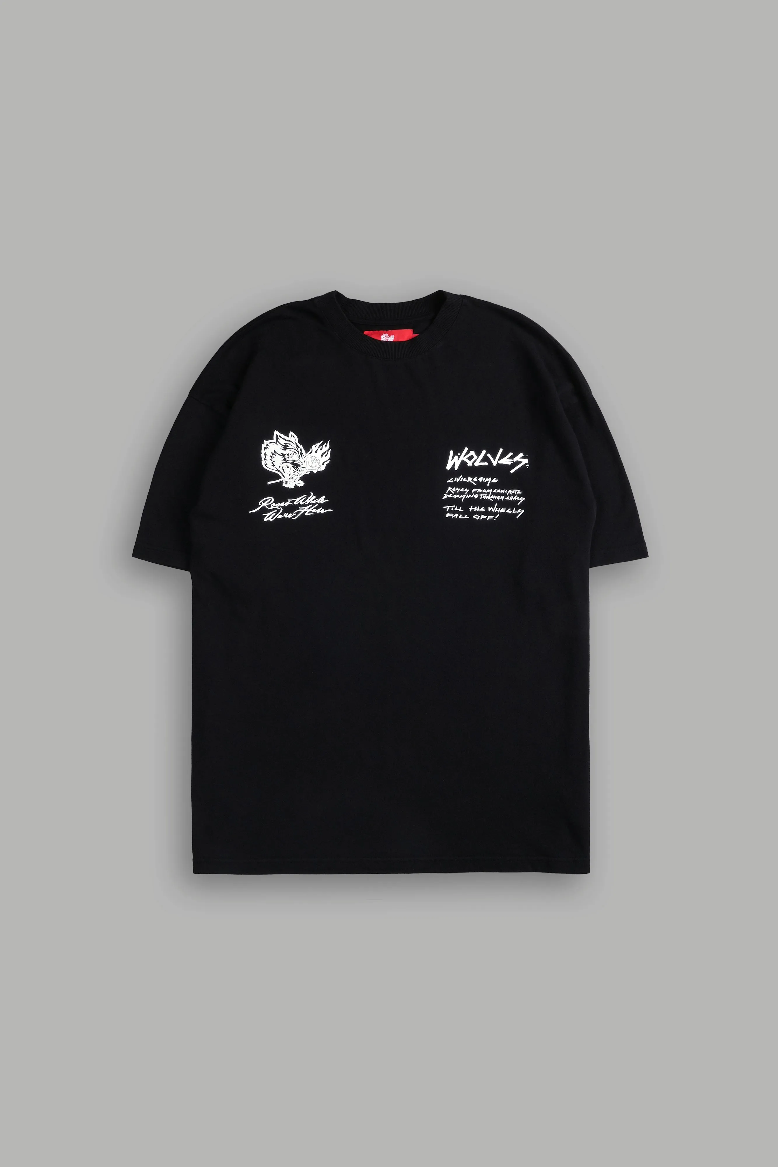 Iron Roses "Premium" Oversized Tee in Black