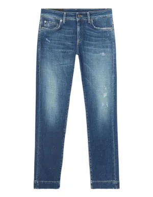 Jeans rose slim in denim stretch