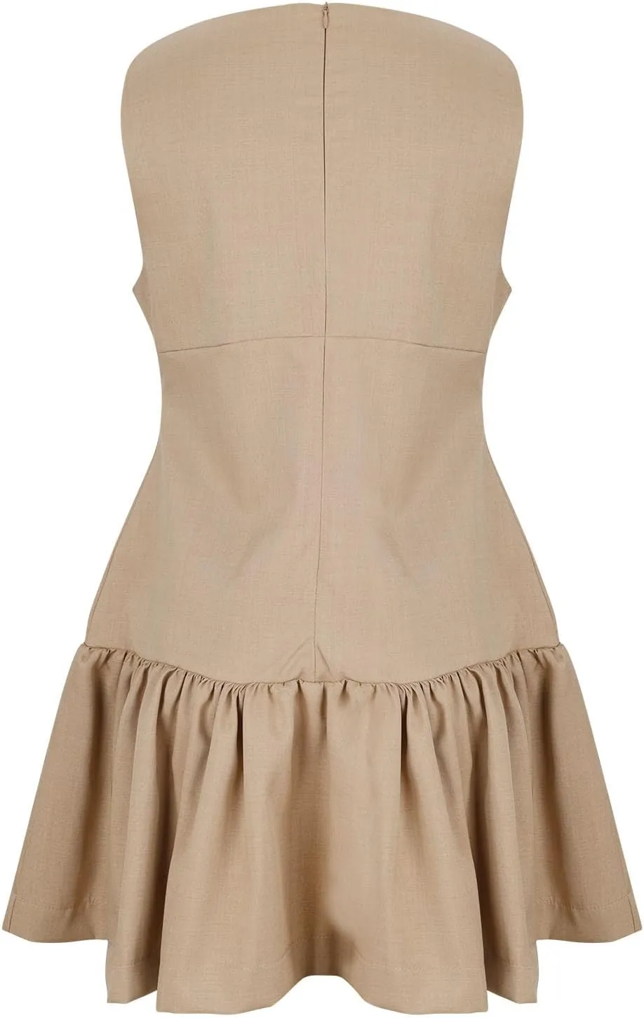 JOAU Womens Tennis Athletic Pleated Mini Dress Golf Workout Casual Crew Neck Sleeveless Bow Ruffle A-Line Short Sundress