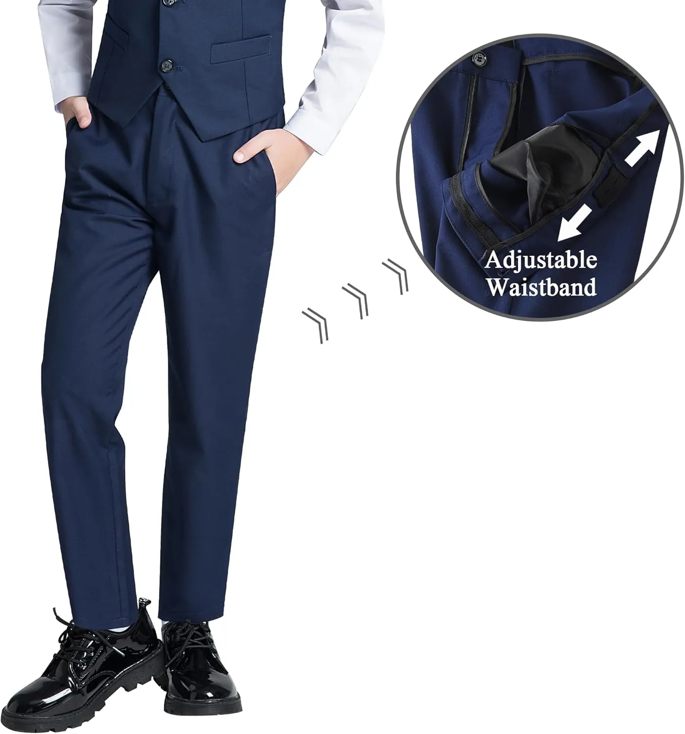 JPF Boy's Formal Suit Set Slim Fit Kids Tuxedo Suits for Wedding Teen Toddler Boy Dress Suit Outfit