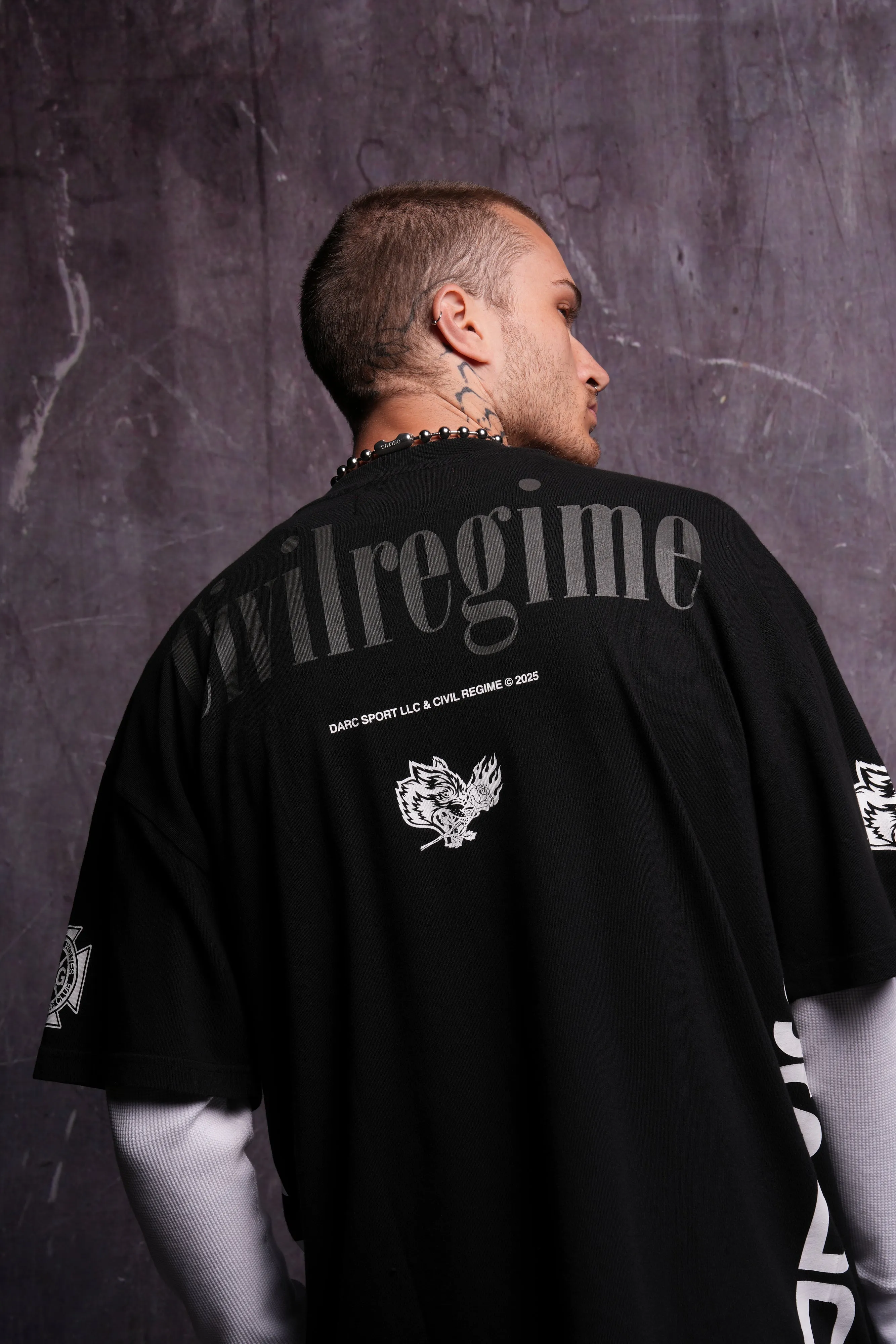 Life and Death "Premium" Oversized Tee in Black