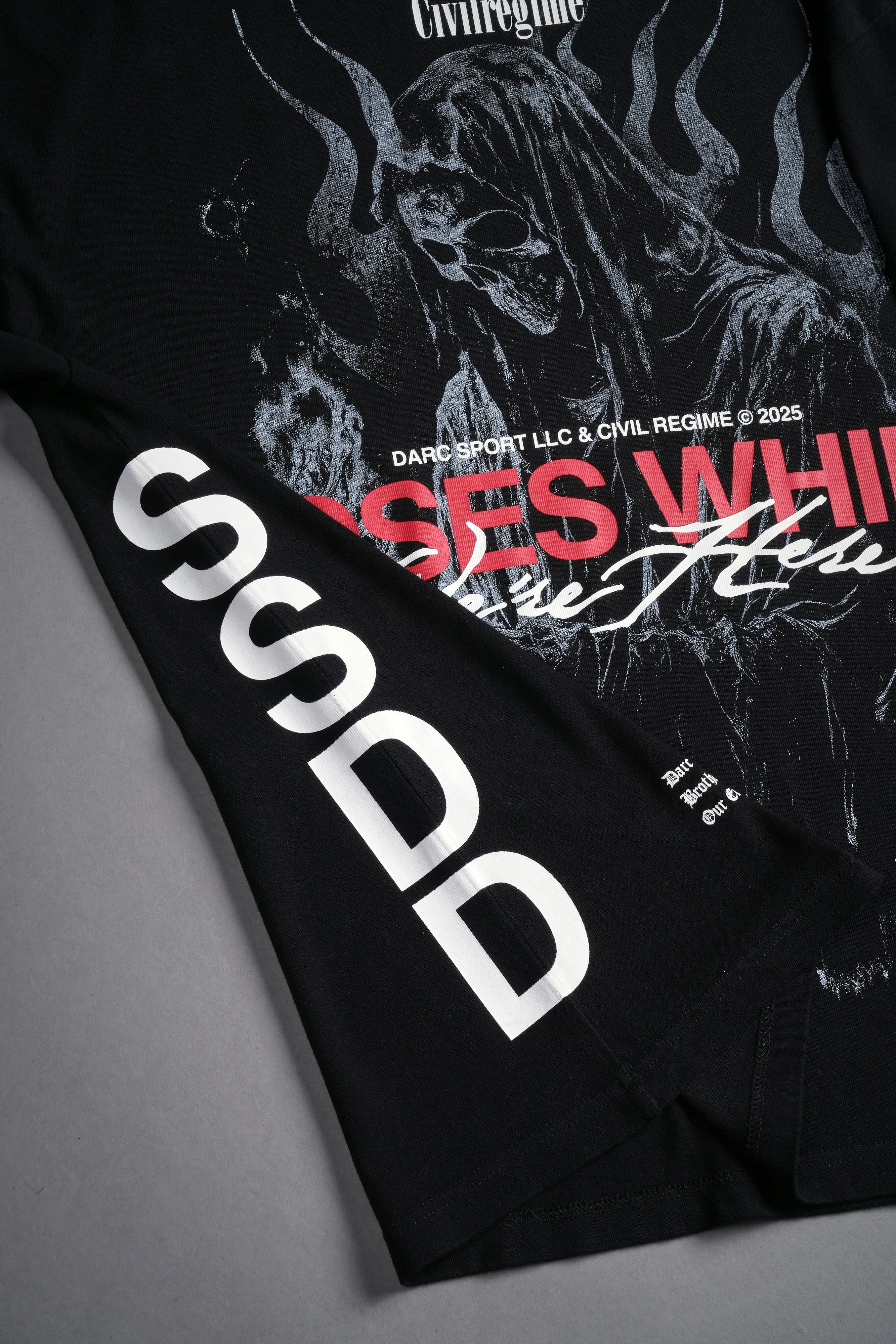 Life and Death "Premium" Oversized Tee in Black