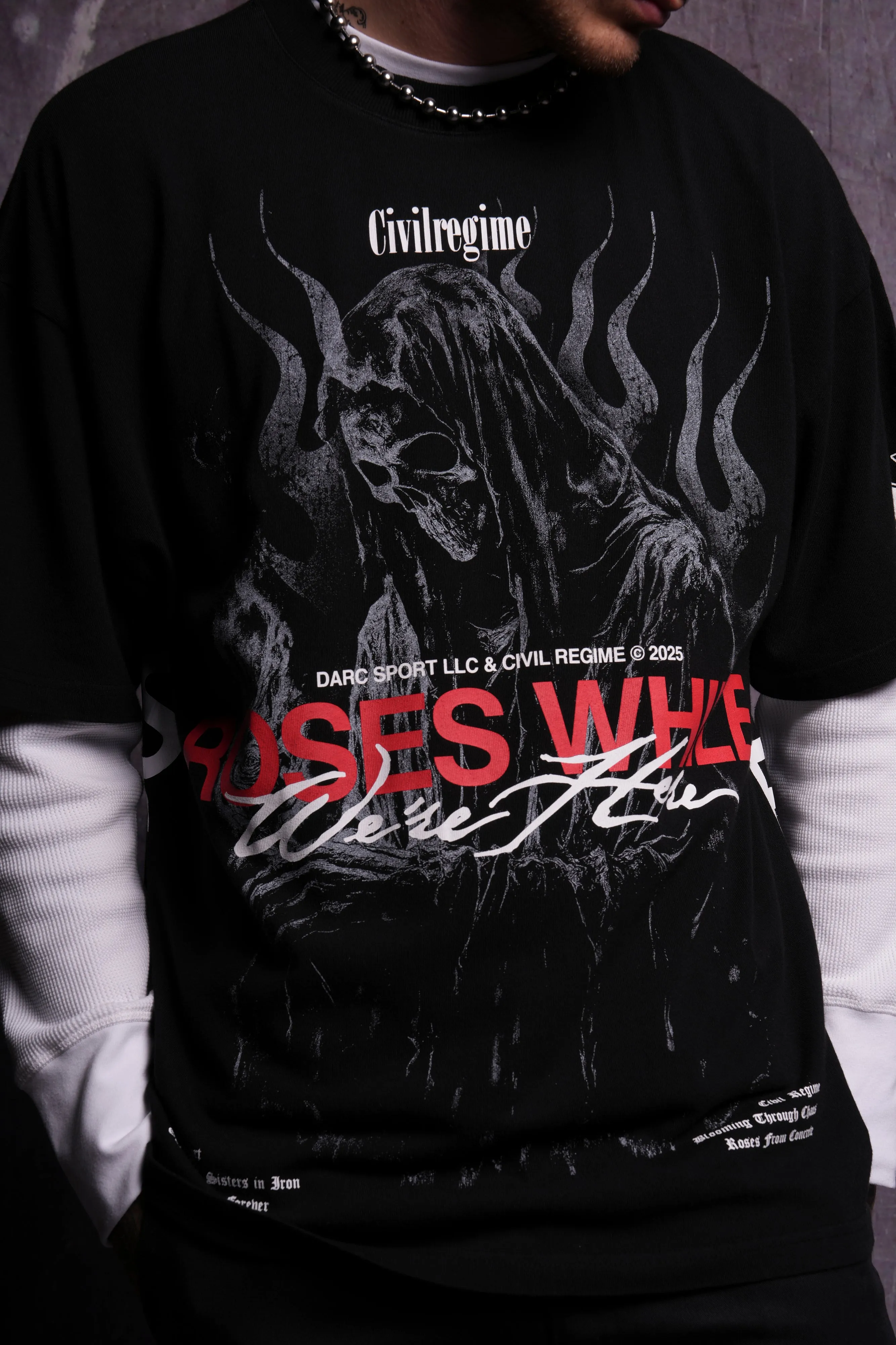 Life and Death "Premium" Oversized Tee in Black