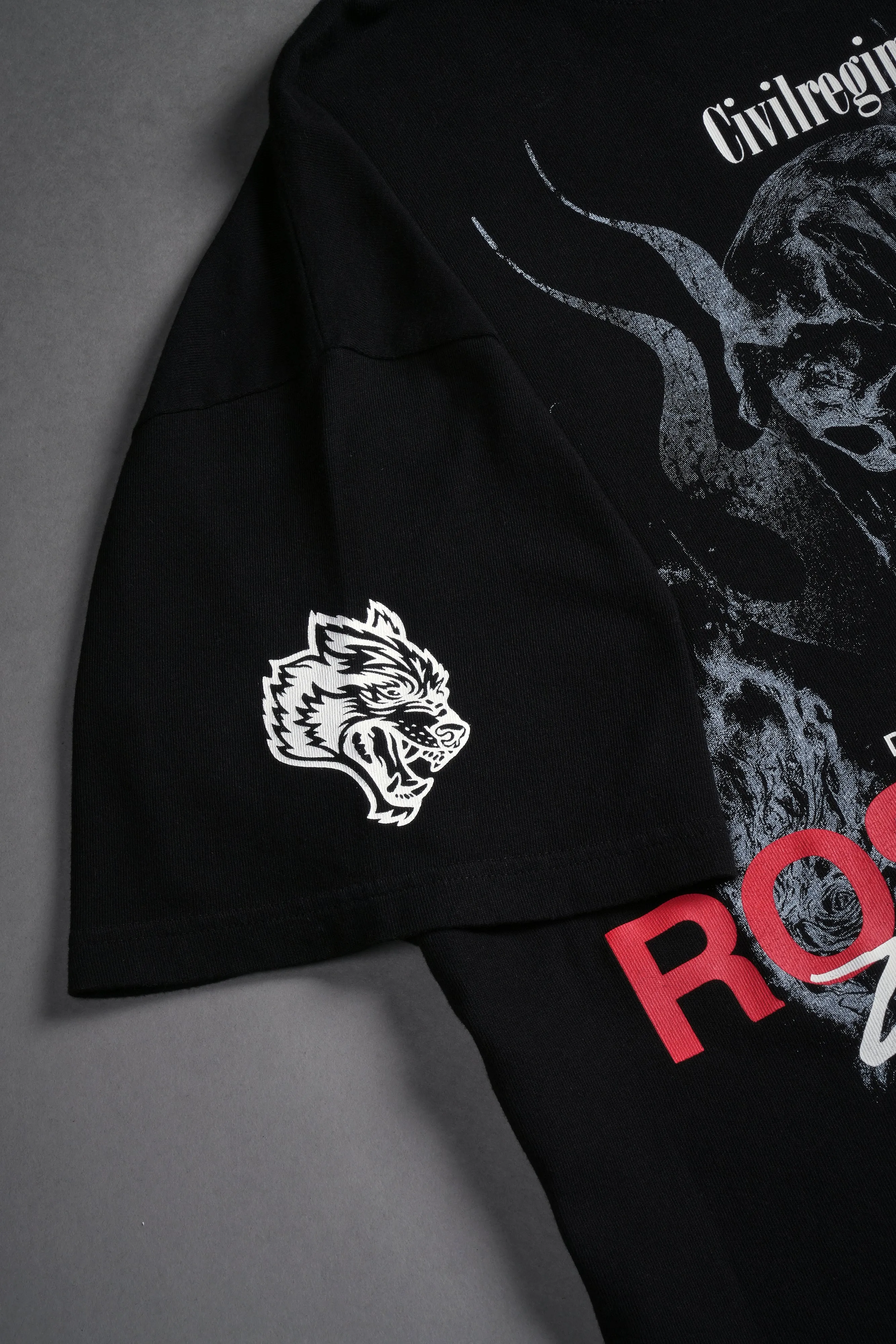 Life and Death "Premium" Oversized Tee in Black