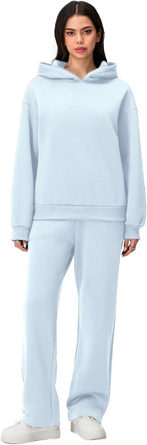 lisenraIn Women 2 Piece Tracksuit Outfits Sets Bow Print Hoodie and Sweatpants Set Casual Matching Sweat Set Loungewear