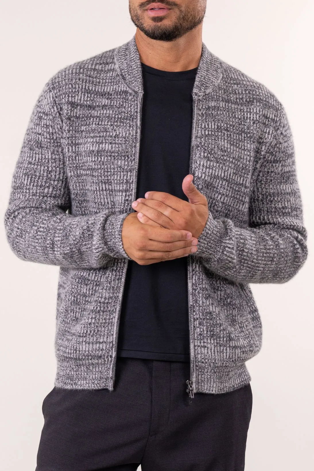 MARLED ZIP CARDIGAN