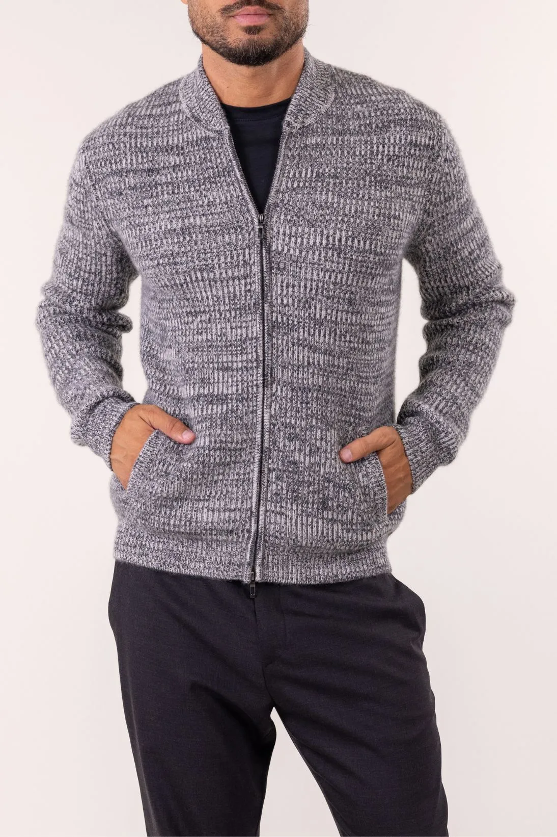 MARLED ZIP CARDIGAN