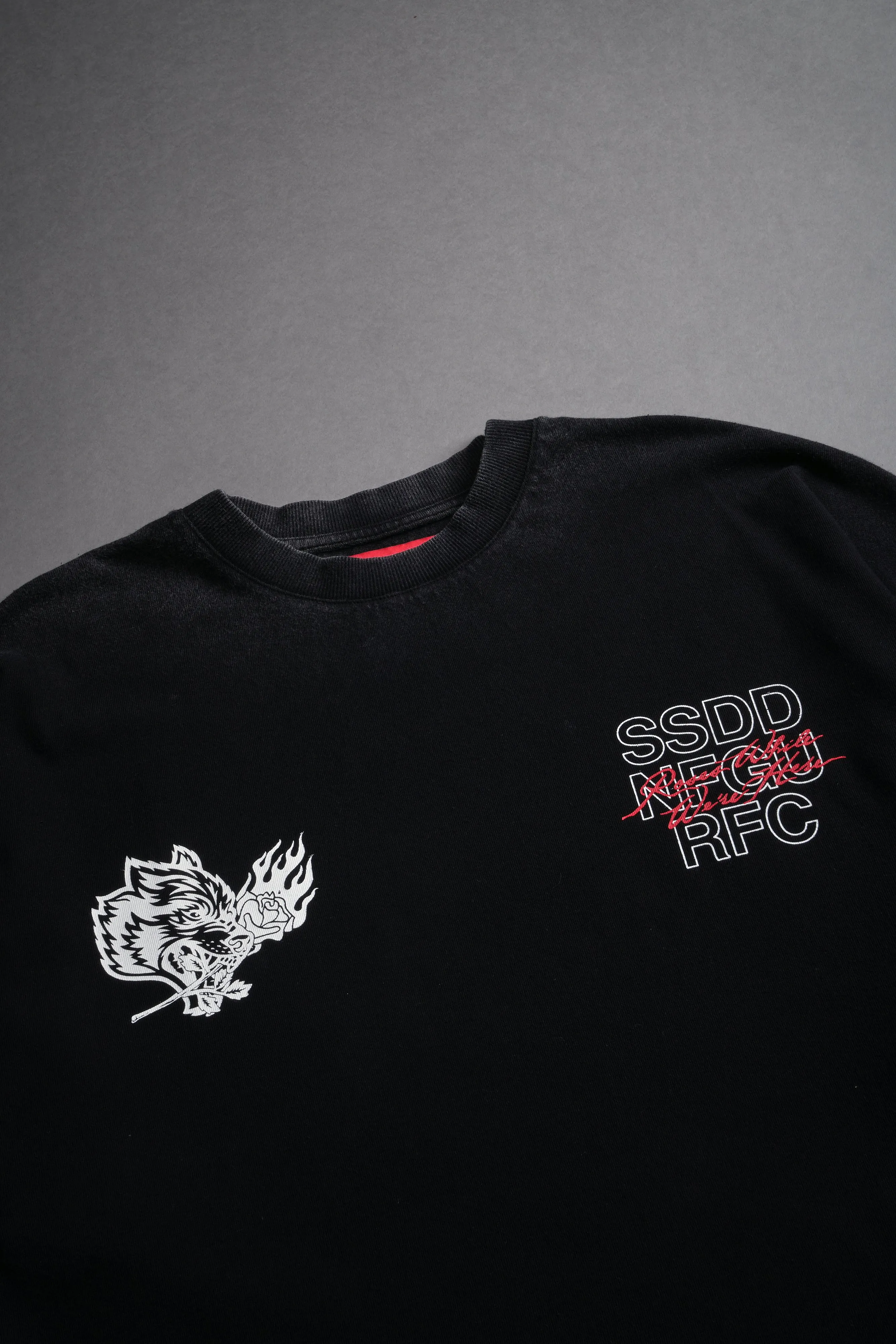 Mori Bloom "Premium" Oversized Tee in Black