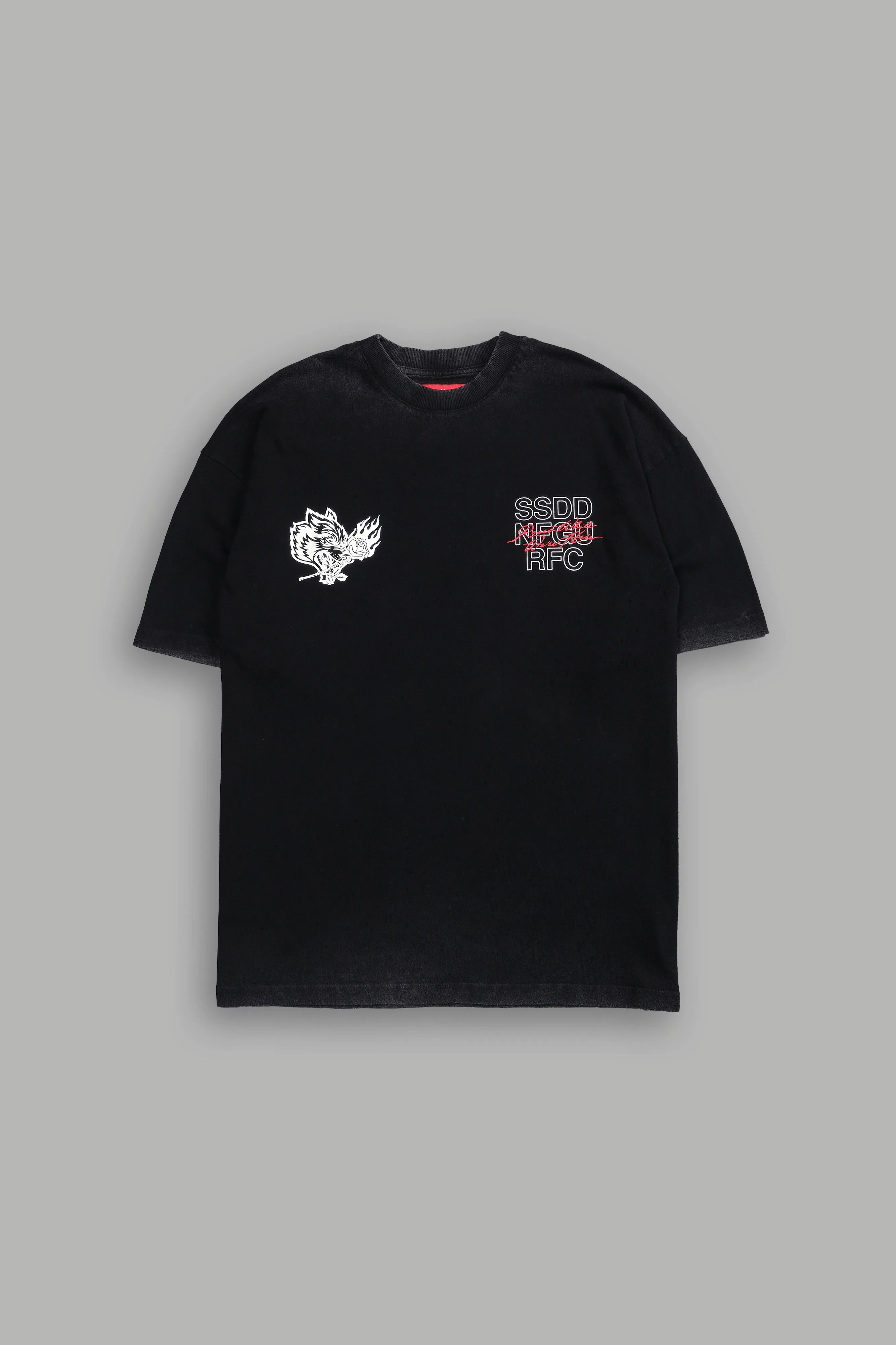 Mori Bloom "Premium" Oversized Tee in Black