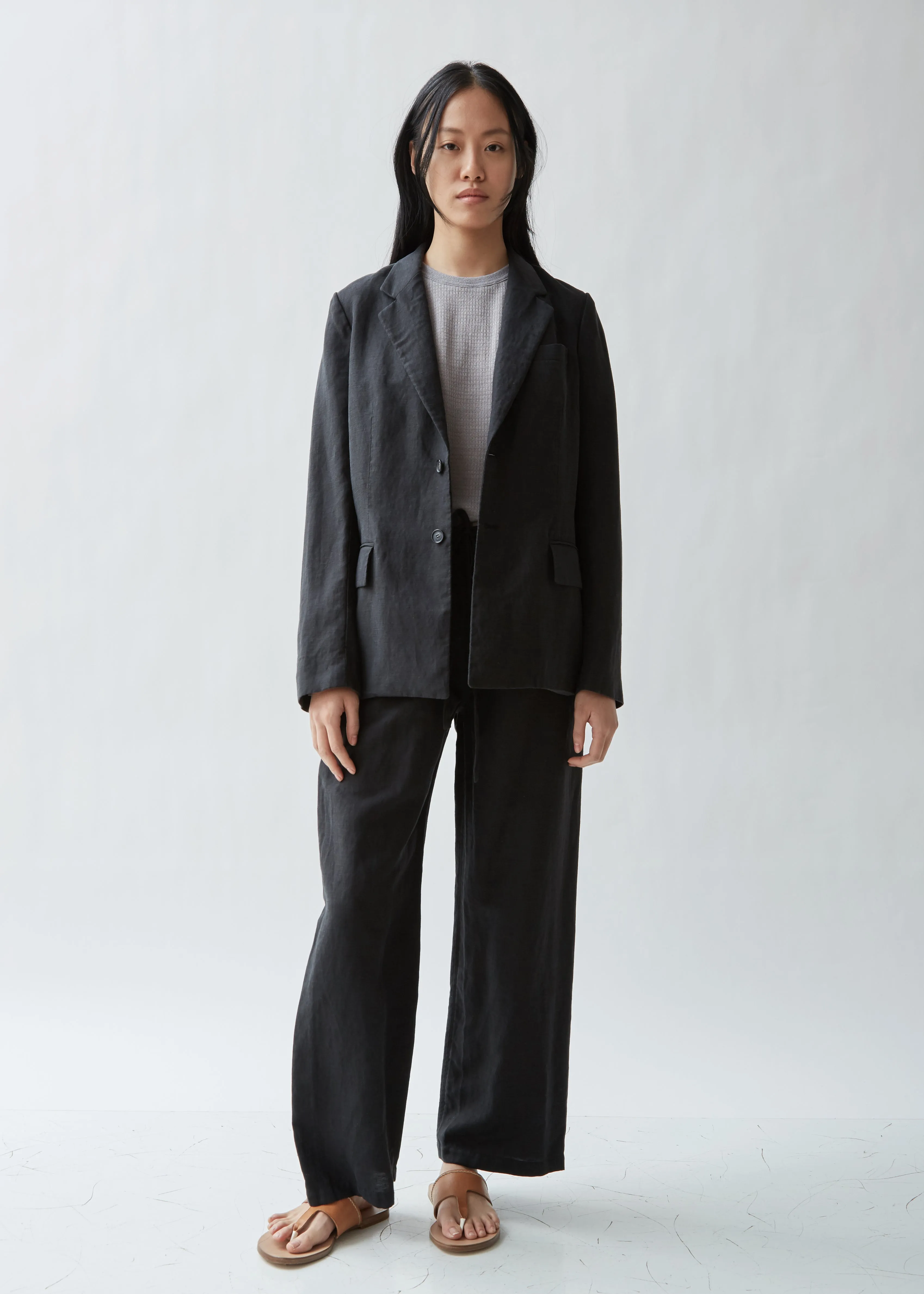 Notched Collar Two Button Jacket