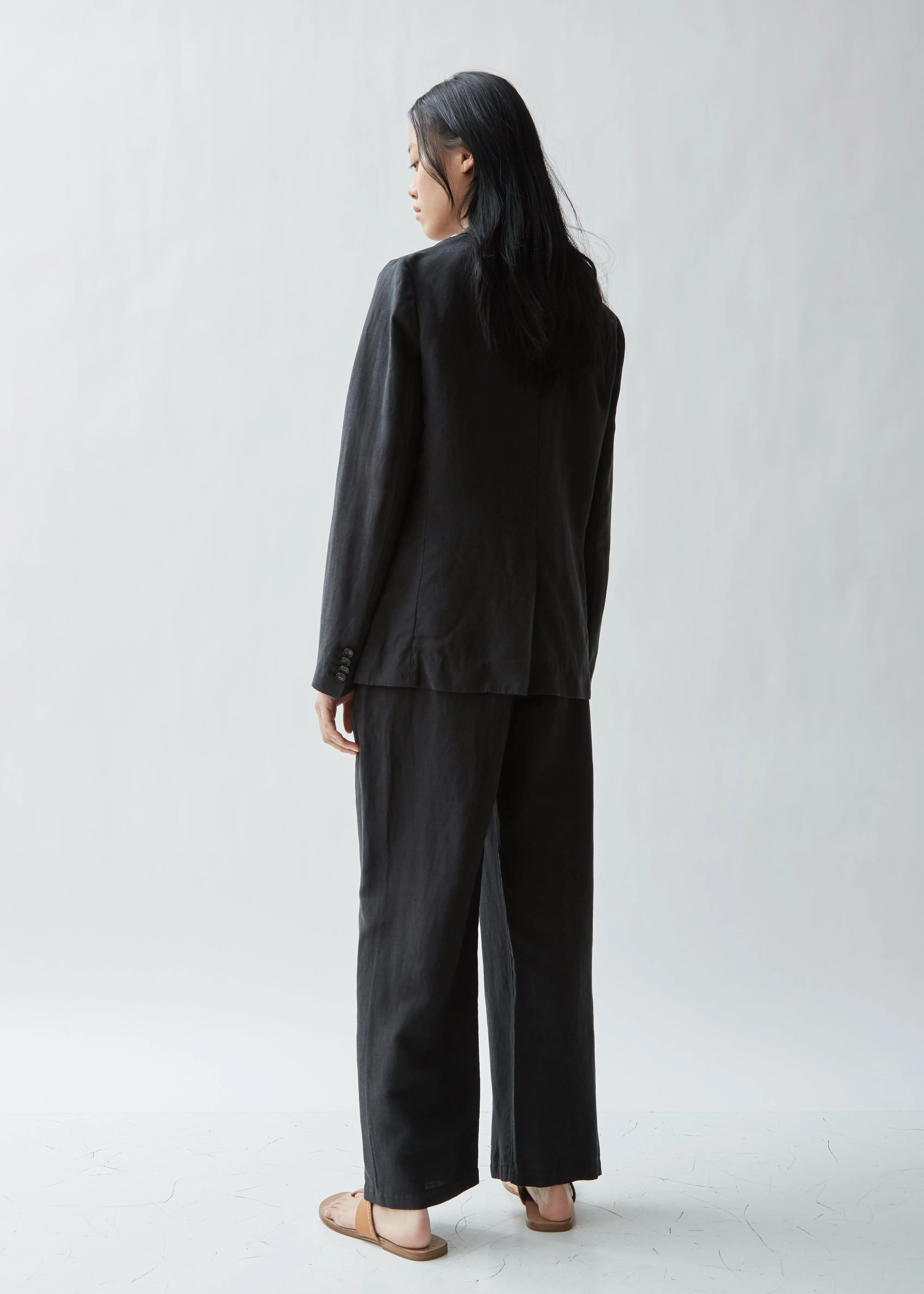 Notched Collar Two Button Jacket