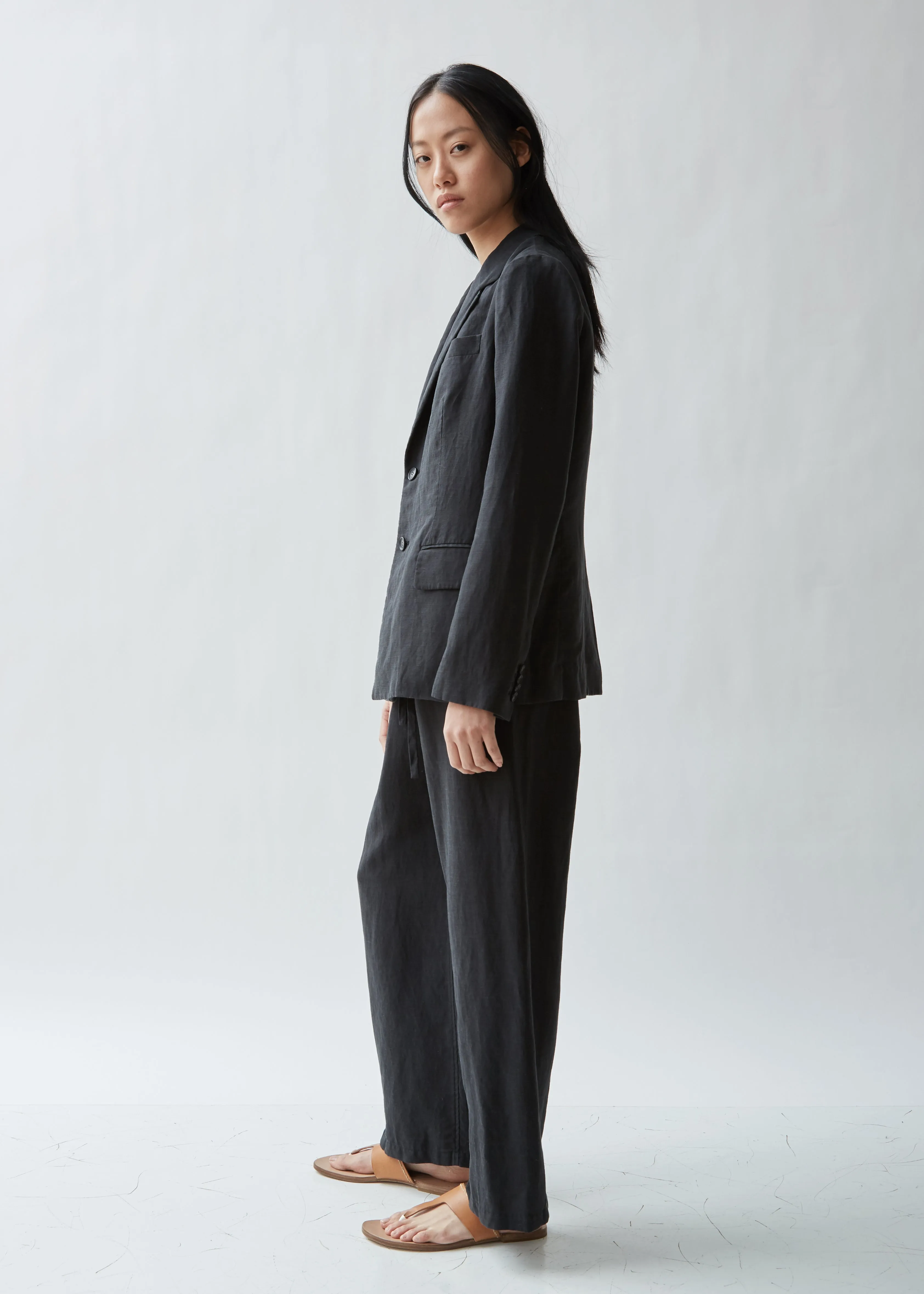 Notched Collar Two Button Jacket