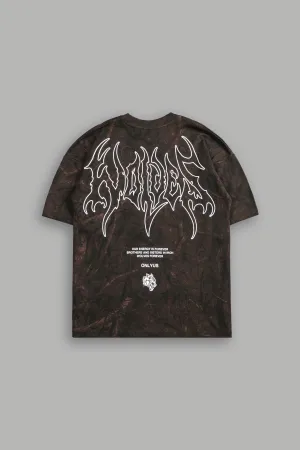 Origin Hesh "Premium" Oversized Tee in Brown Driftwood Forest Camo