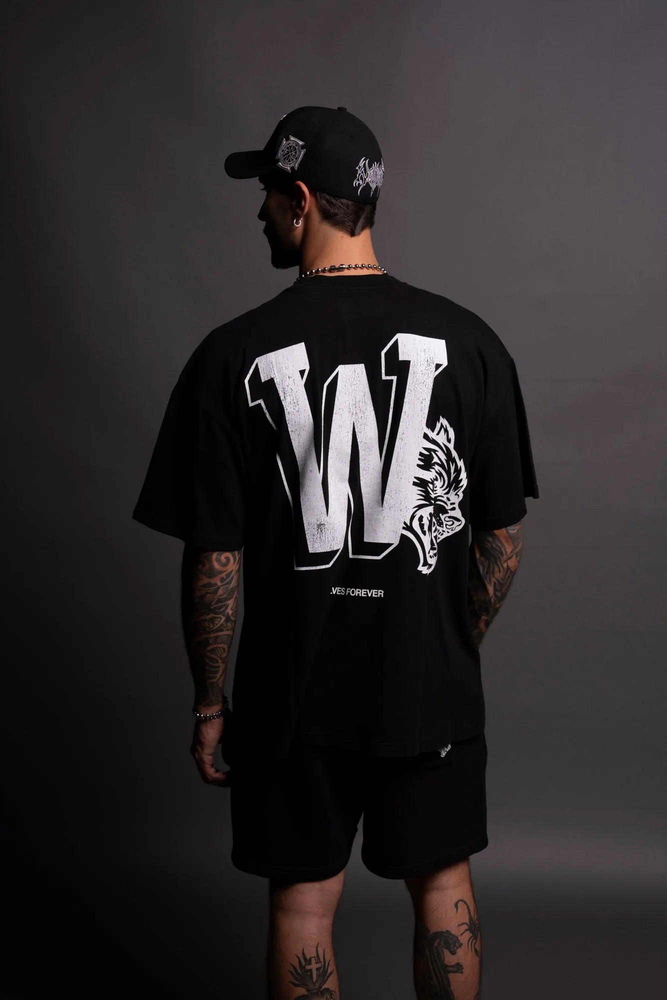Our Stamp "Premium" Oversized Tee in Black