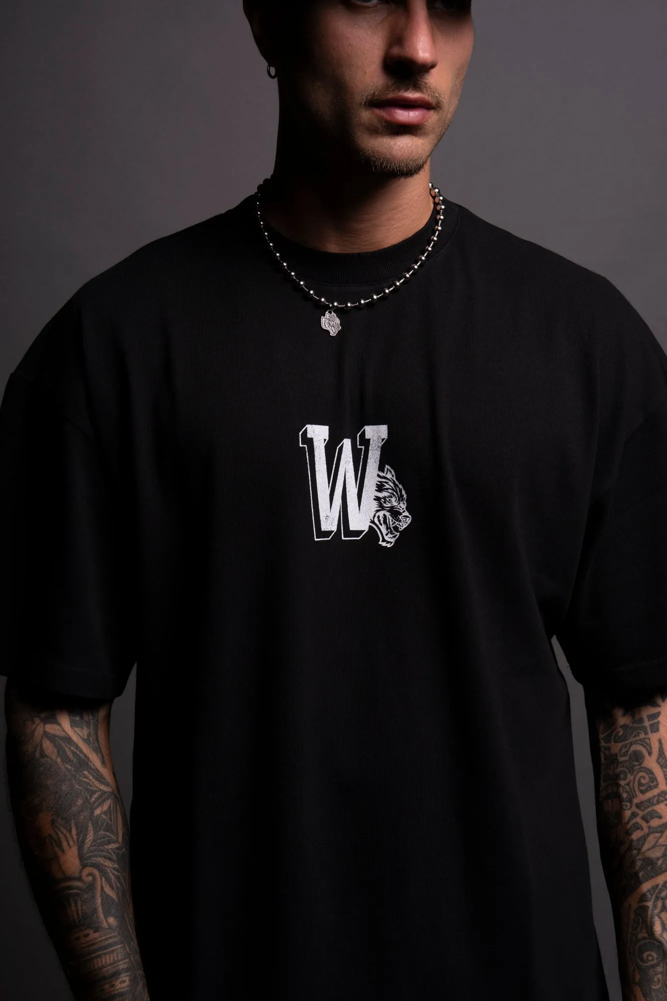 Our Stamp "Premium" Oversized Tee in Black