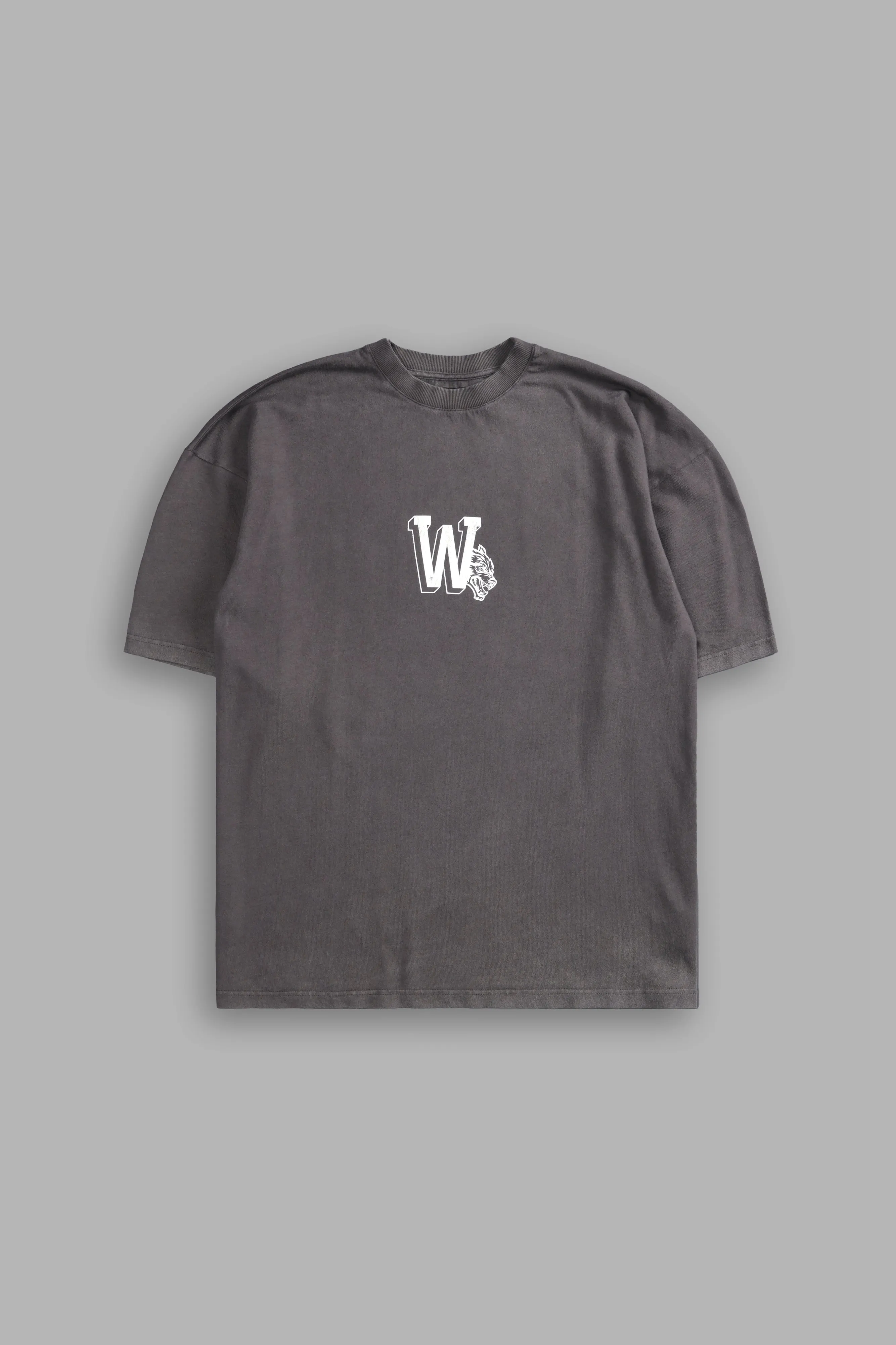 Our Stamp "Premium" Oversized Tee in Wolf Gray