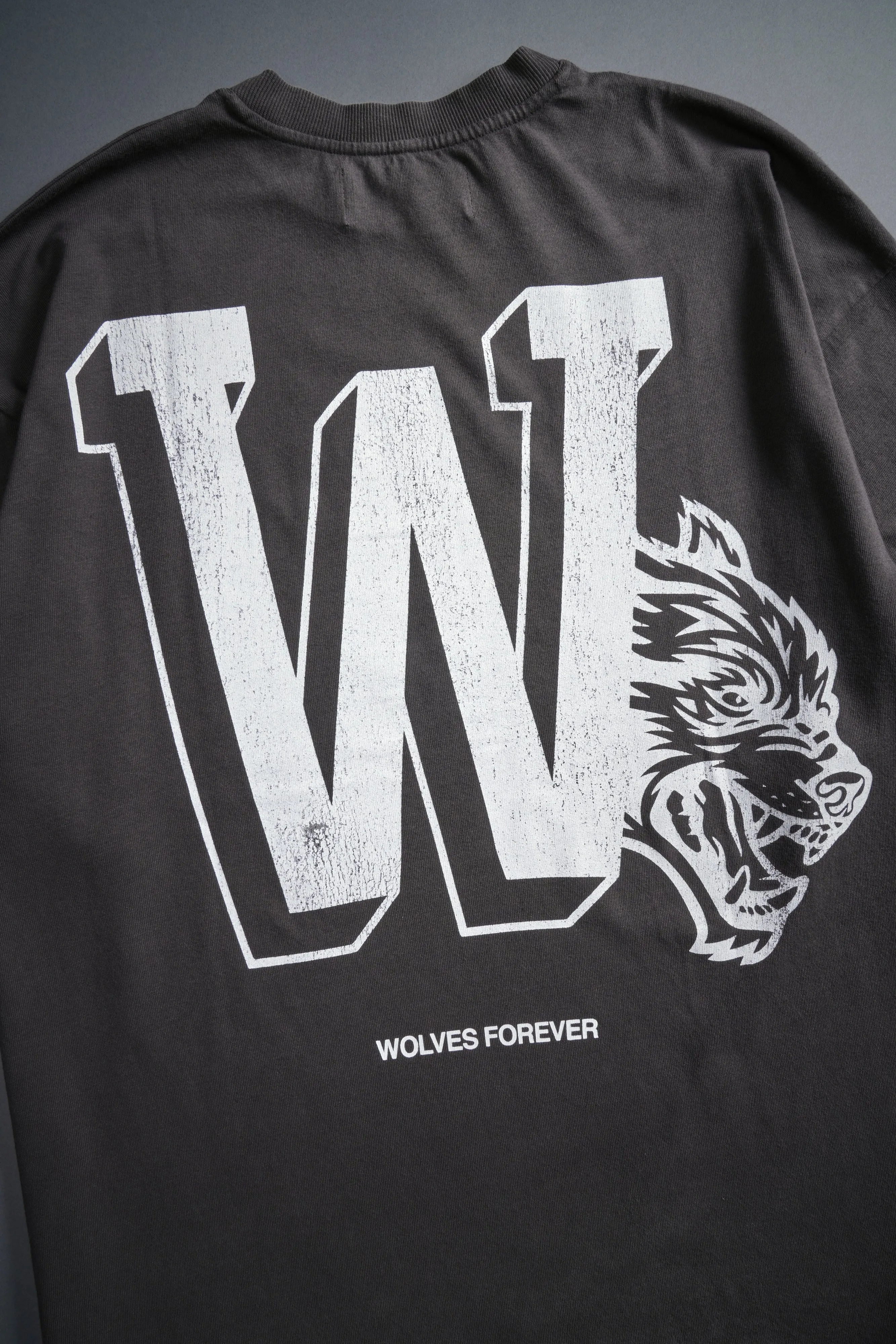 Our Stamp "Premium" Oversized Tee in Wolf Gray