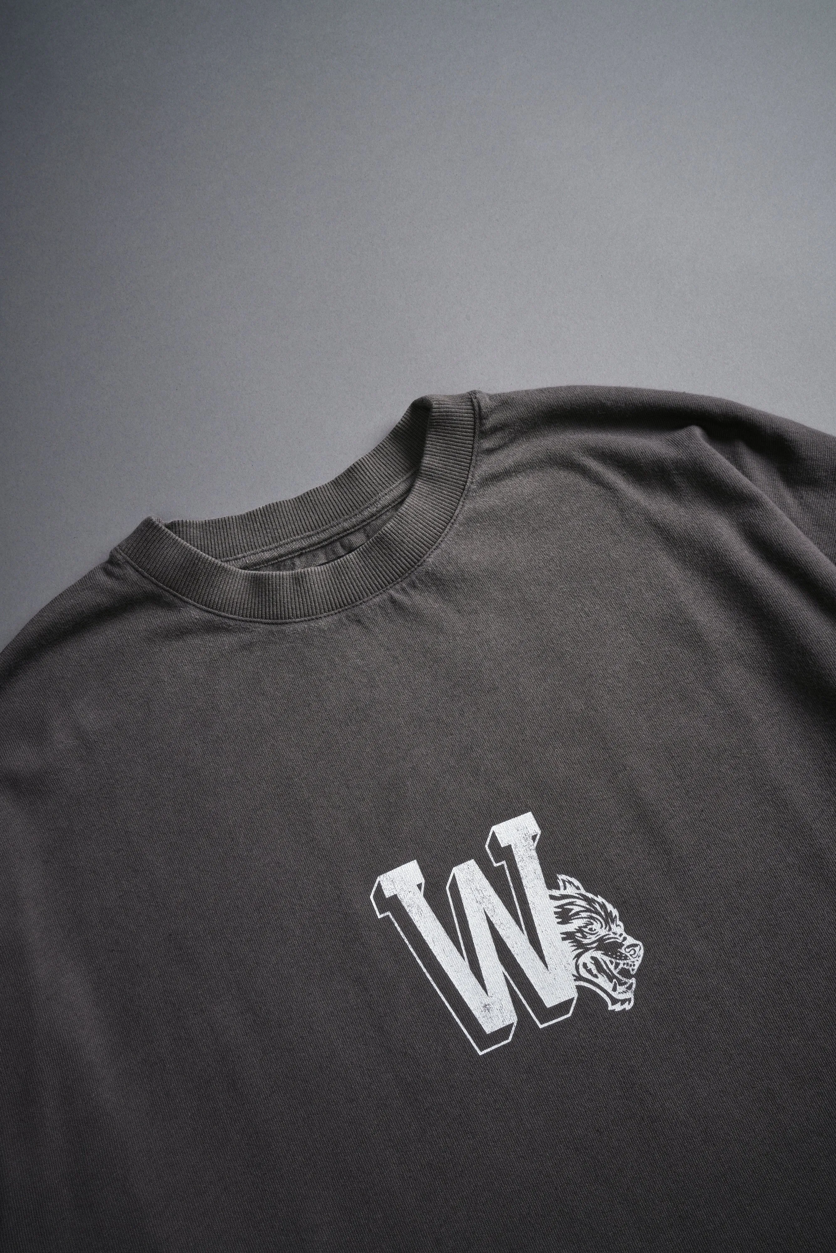 Our Stamp "Premium" Oversized Tee in Wolf Gray