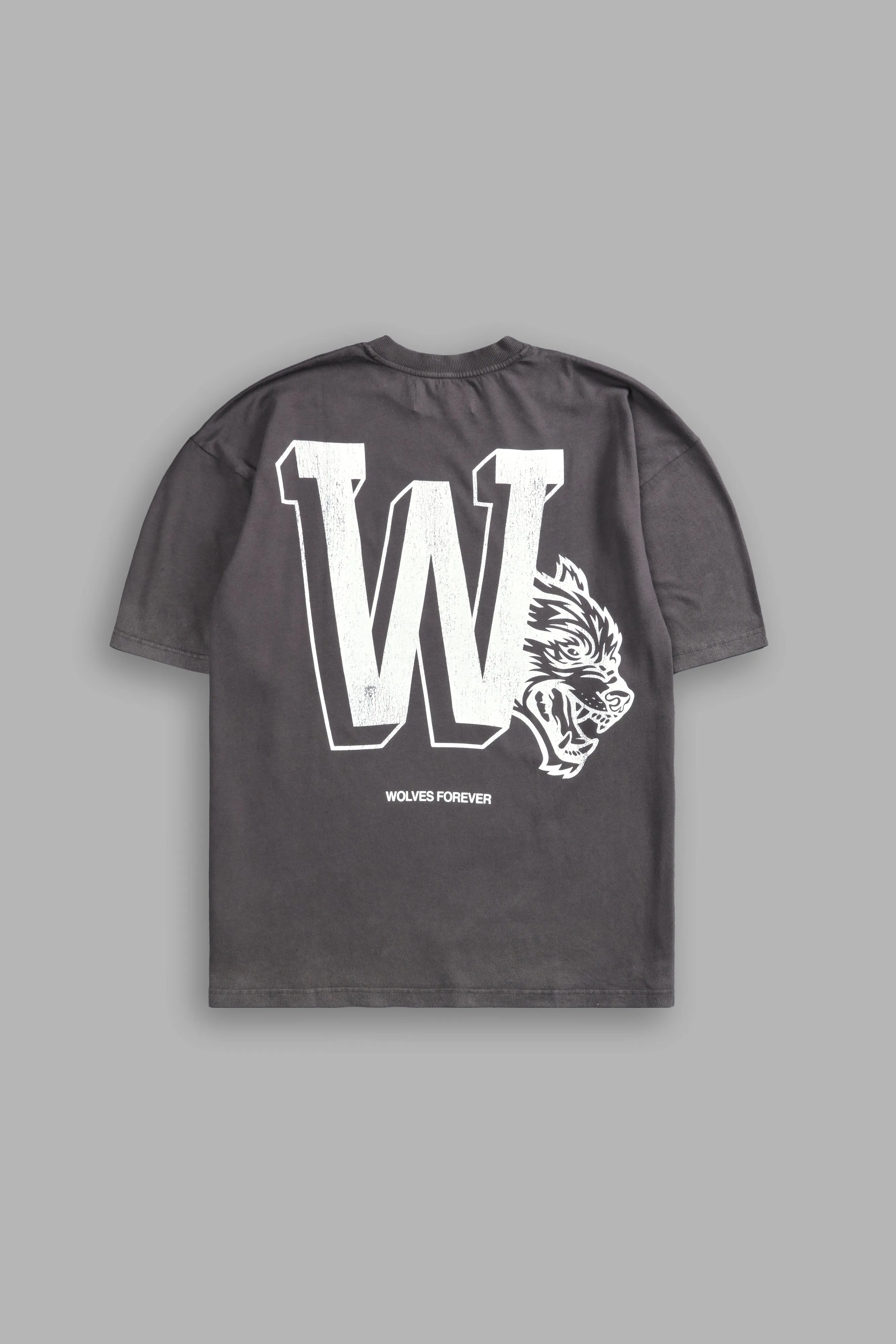 Our Stamp "Premium" Oversized Tee in Wolf Gray