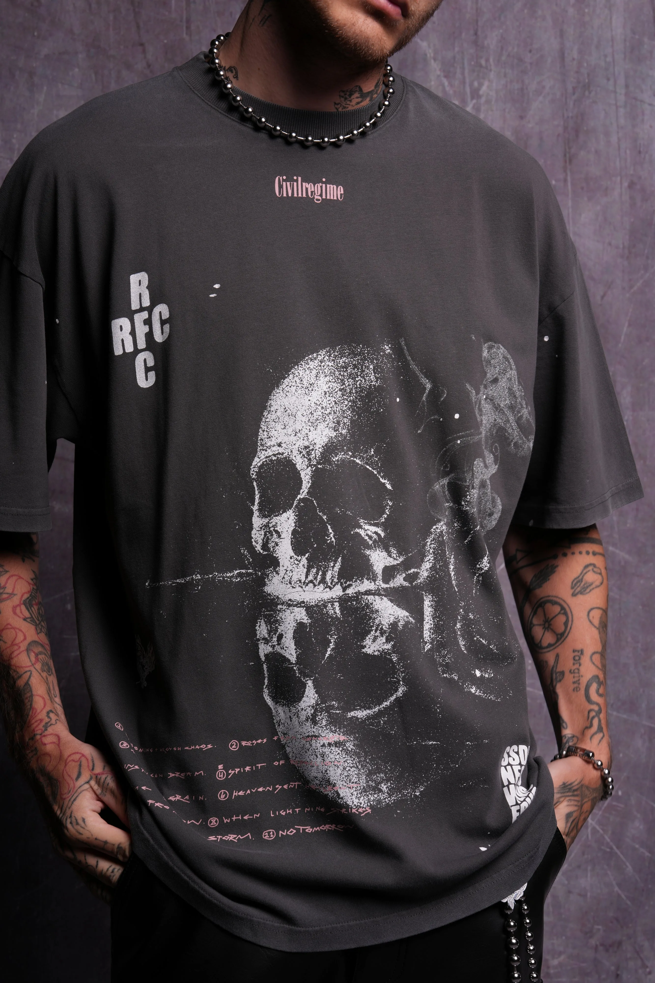 RFC NFGU "Premium" Oversized Tee in Wolf Gray