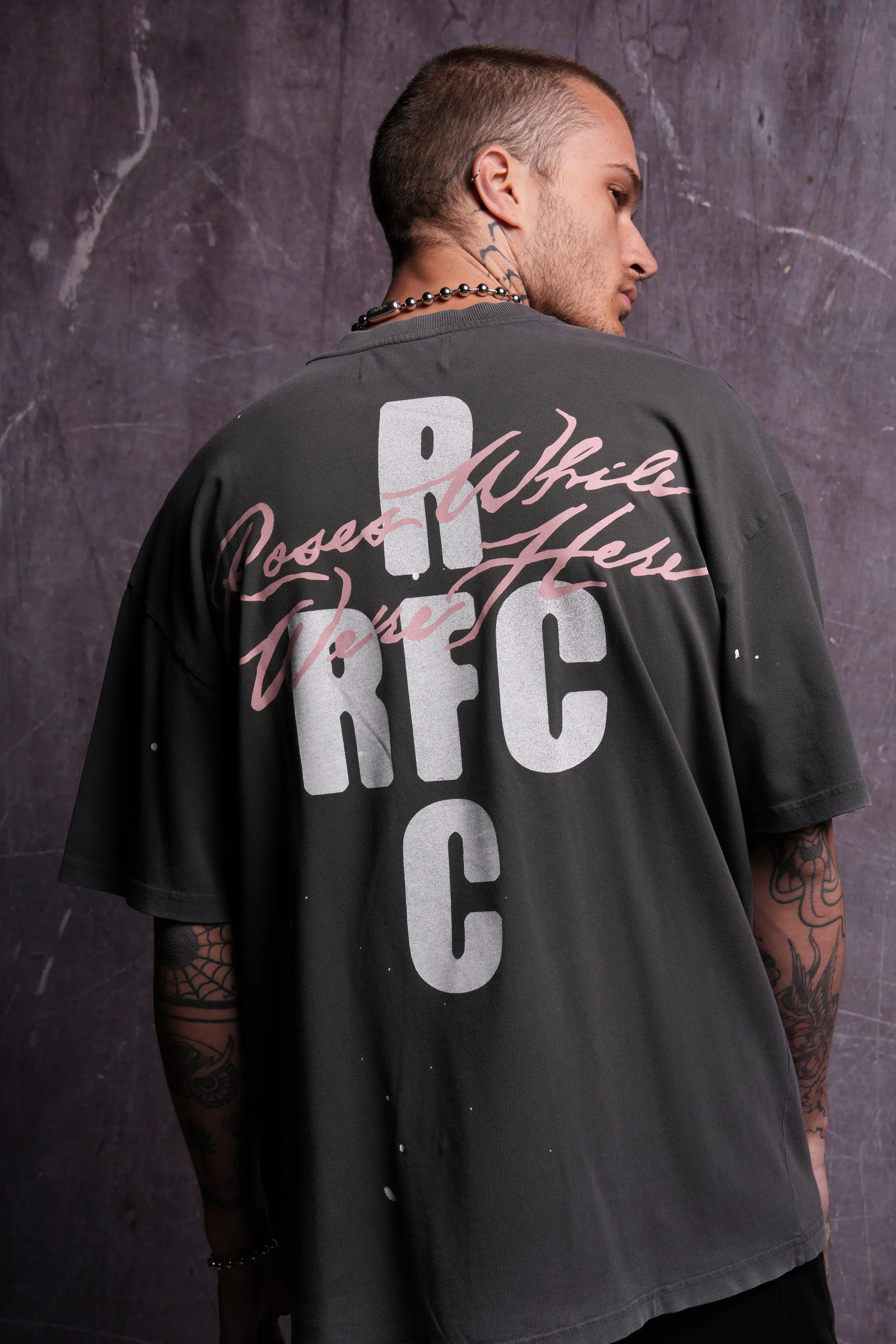 RFC NFGU "Premium" Oversized Tee in Wolf Gray