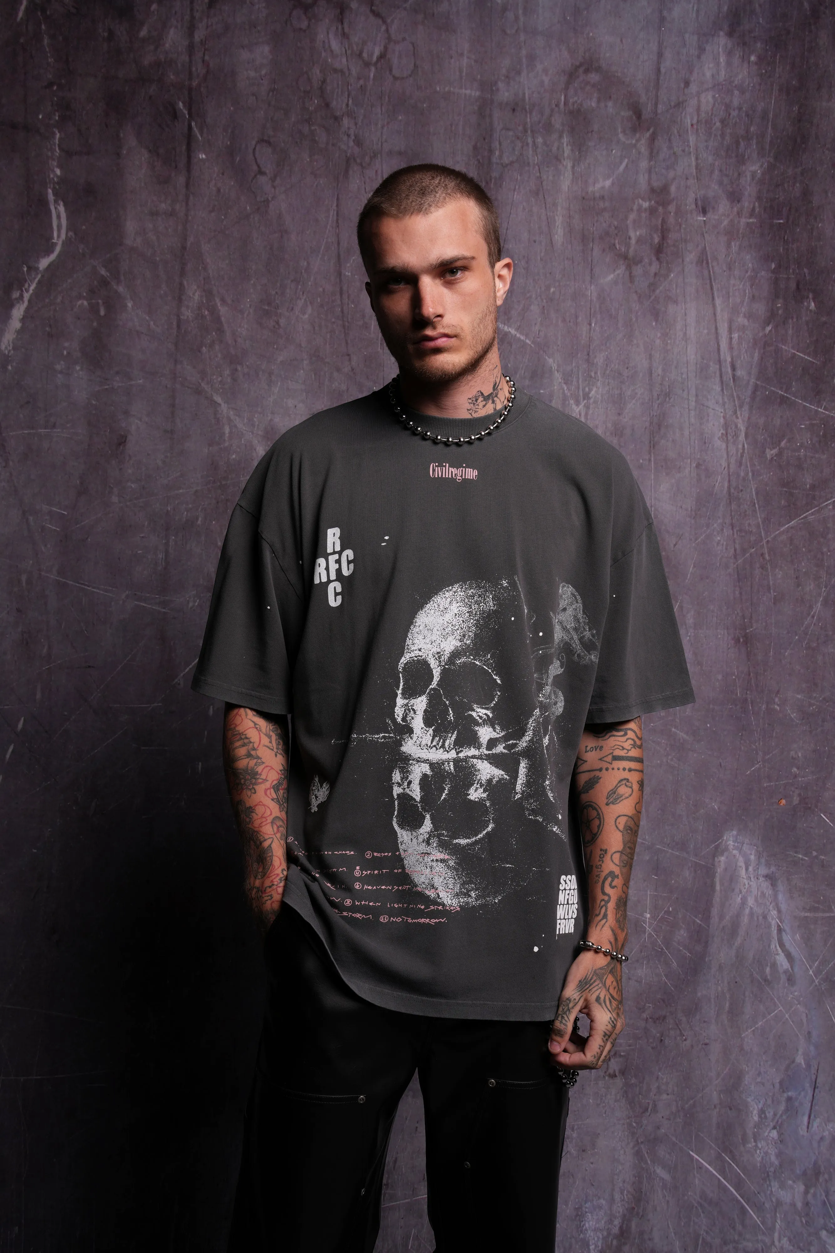 RFC NFGU "Premium" Oversized Tee in Wolf Gray