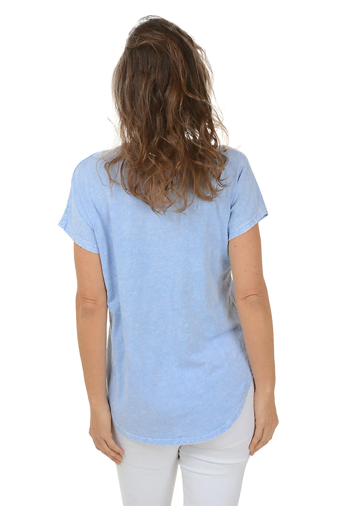 Seaside Mineral Wash Short Dolman Sleeve Top