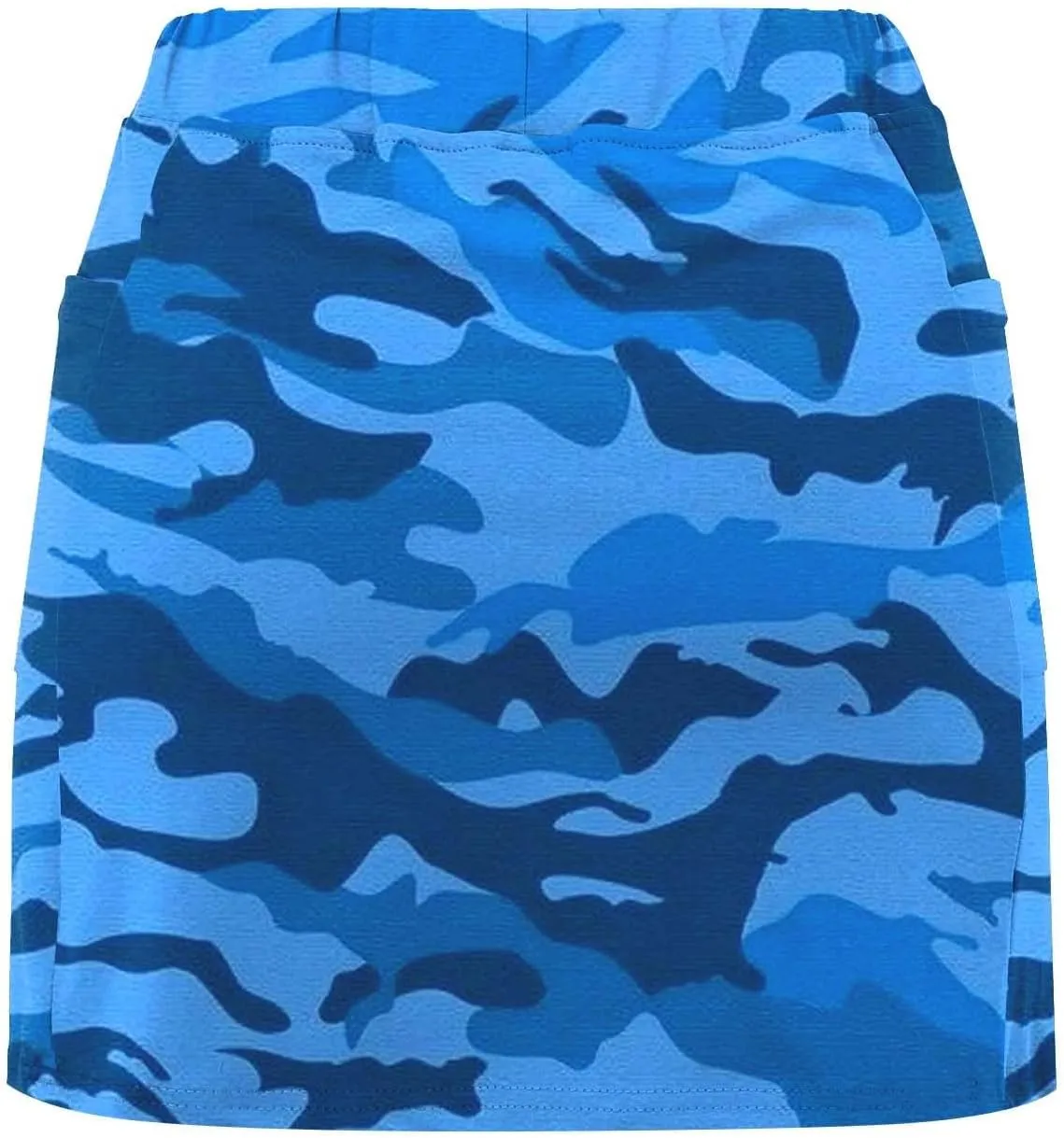 Skorts for Woman Athleisure Skirt with Pockets Camouflage Printed Mid Rise Skirts Tennis Tummy Control High Waisted
