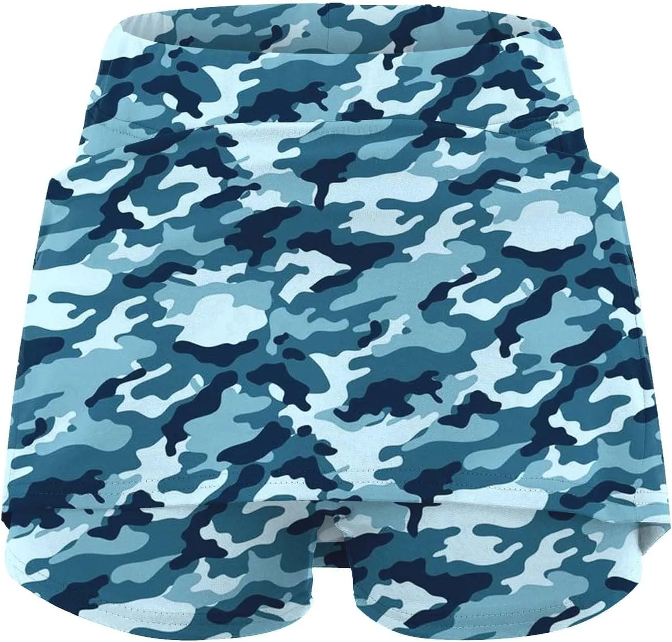 Skorts for Woman Athleisure Skirt with Pockets Camouflage Printed Mid Rise Skirts Tennis Tummy Control High Waisted