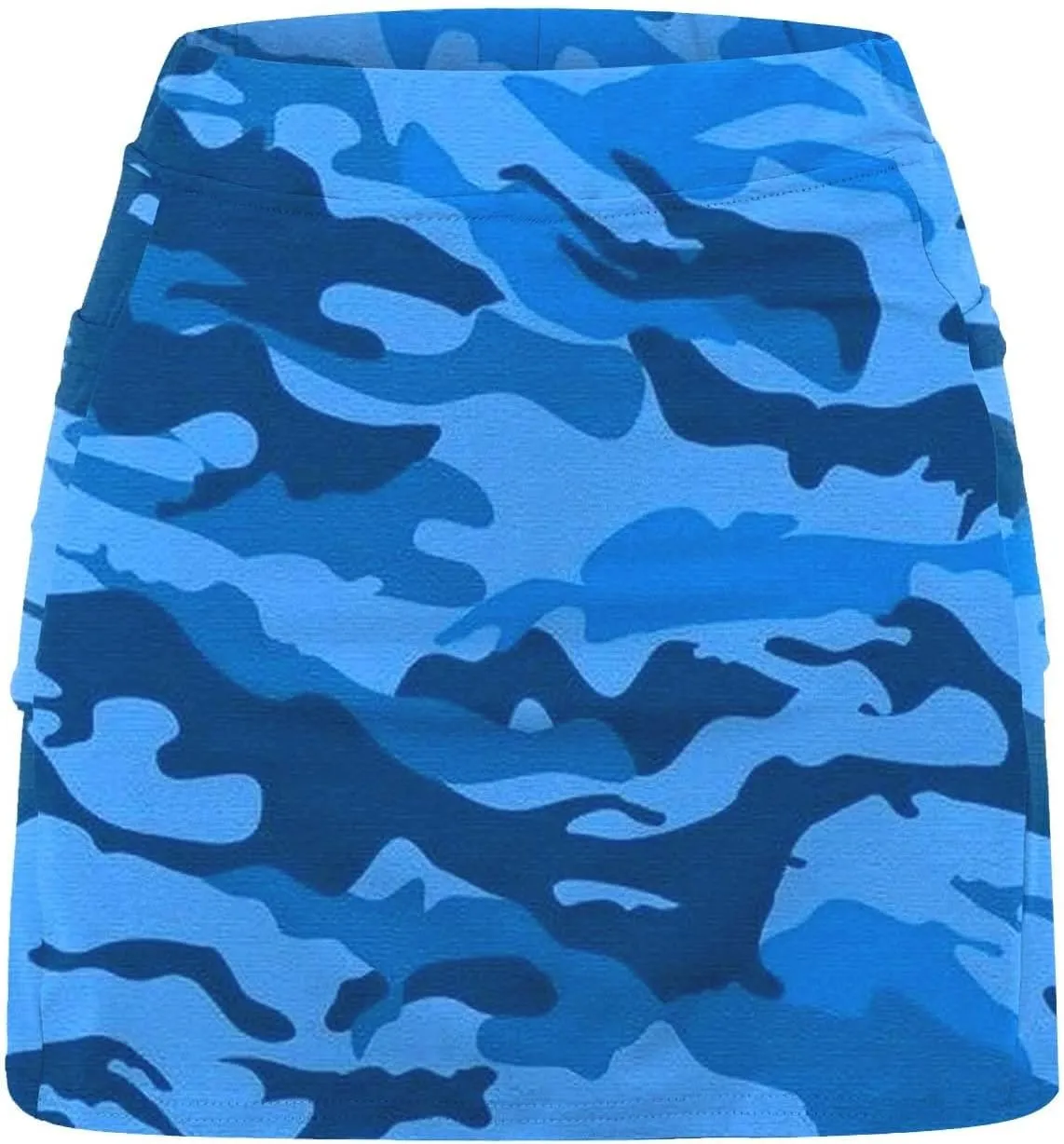 Skorts for Woman Athleisure Skirt with Pockets Camouflage Printed Mid Rise Skirts Tennis Tummy Control High Waisted