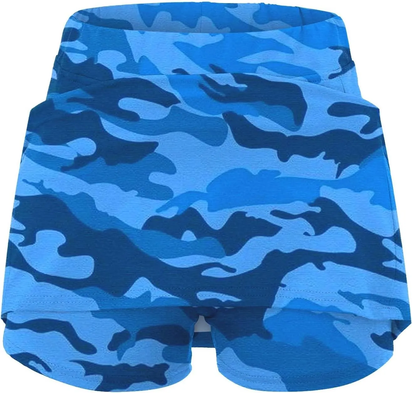Skorts for Woman Athleisure Skirt with Pockets Camouflage Printed Mid Rise Skirts Tennis Tummy Control High Waisted
