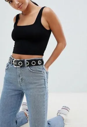 SQUARE NECK CROP TOP
