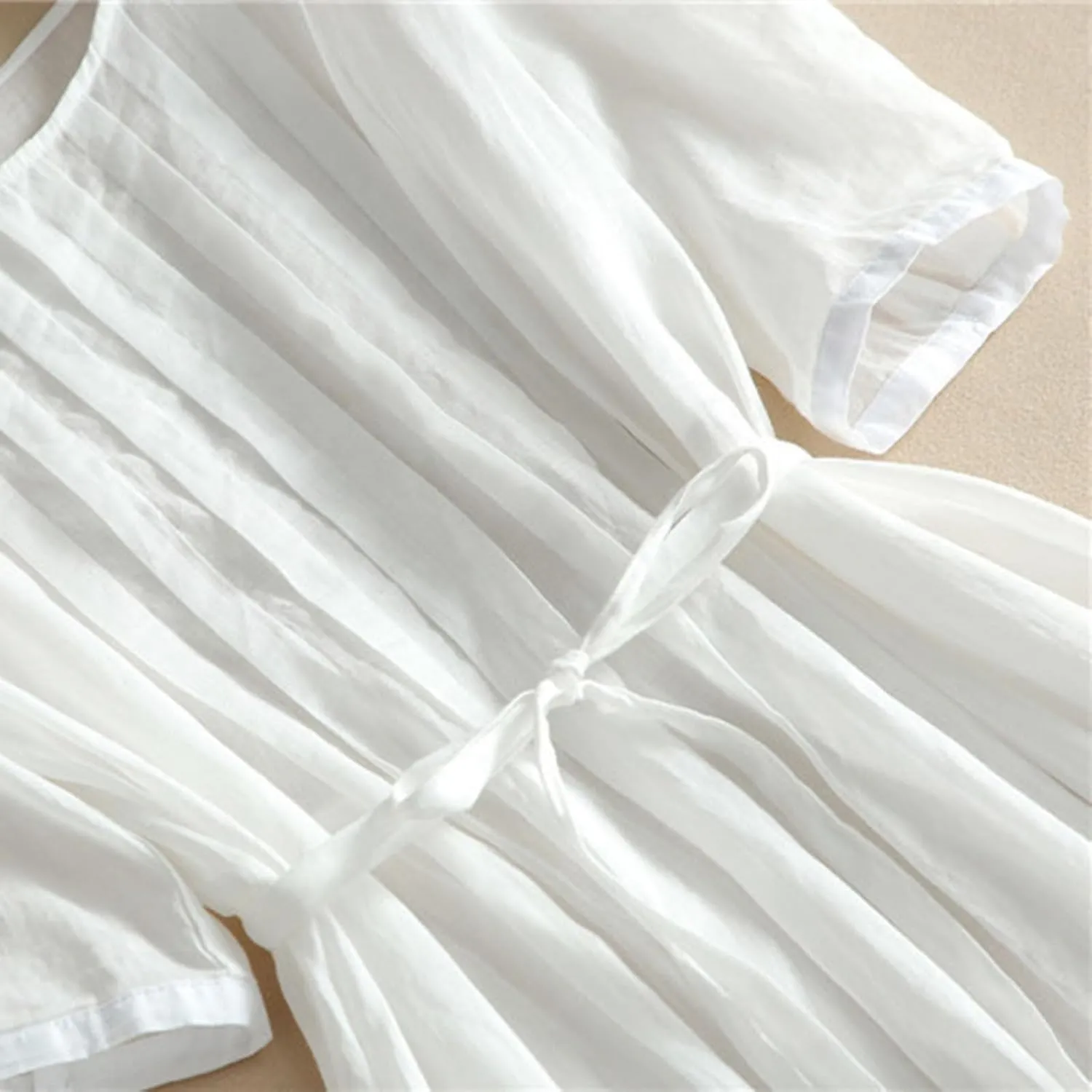 Summer Fashion Cotton Linen Shirt Dresses Women Short Sleeve Button Down High Waist Slim Long Dress Casual Maxi Dress