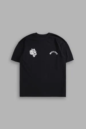 Wolf Chopper "Premium" Oversized Tee in Black