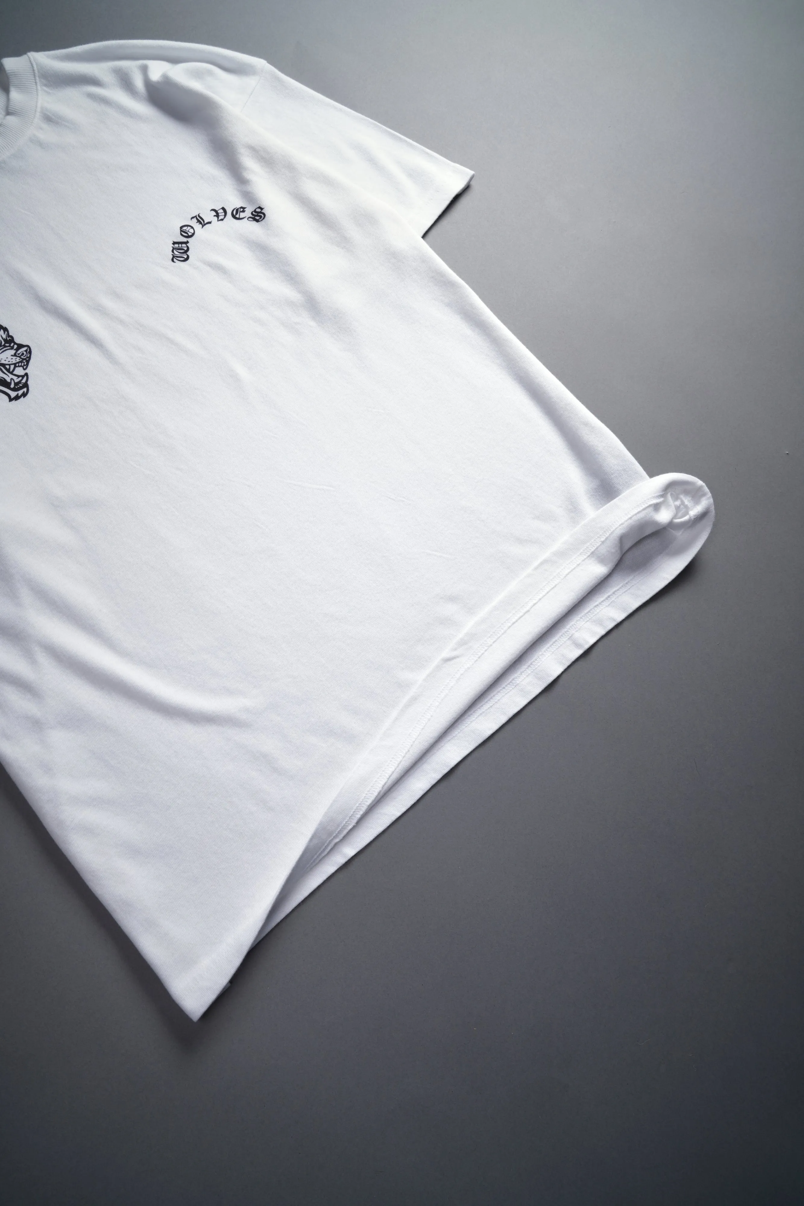 Wolf Chopper "Premium" Oversized Tee in White