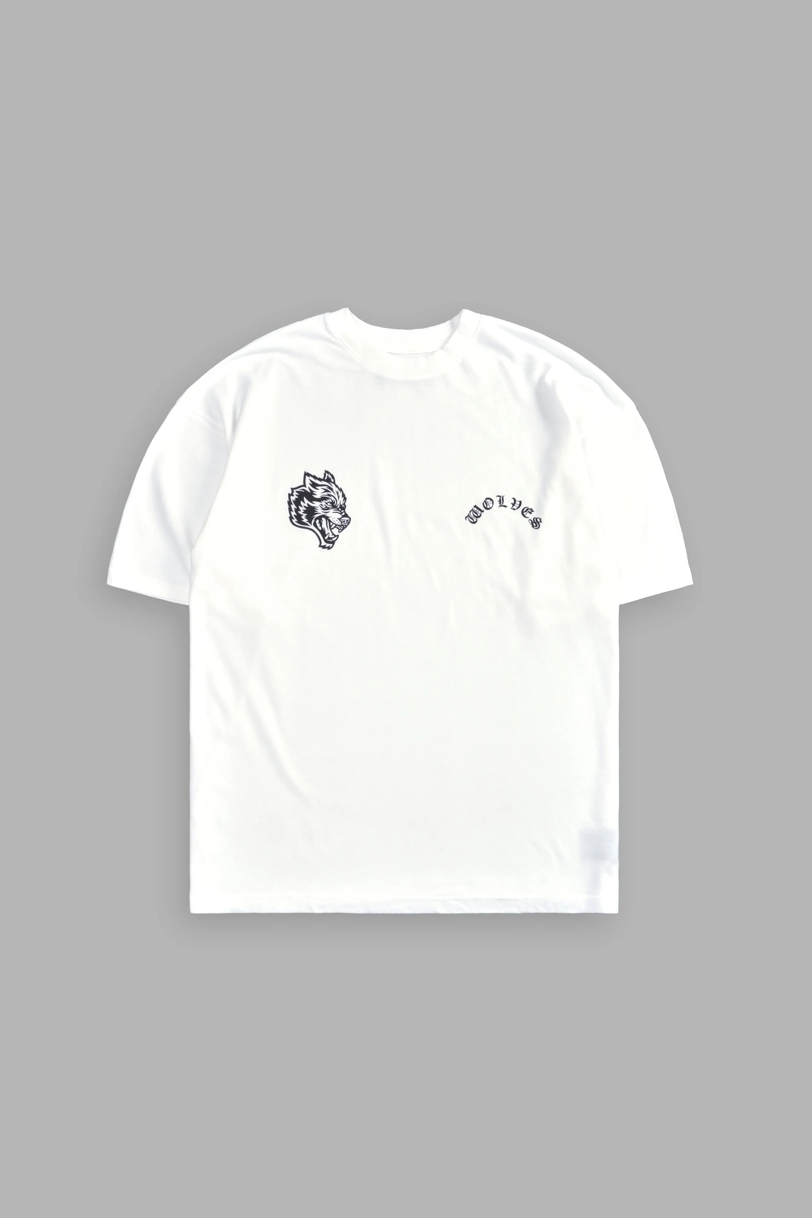 Wolf Chopper "Premium" Oversized Tee in White