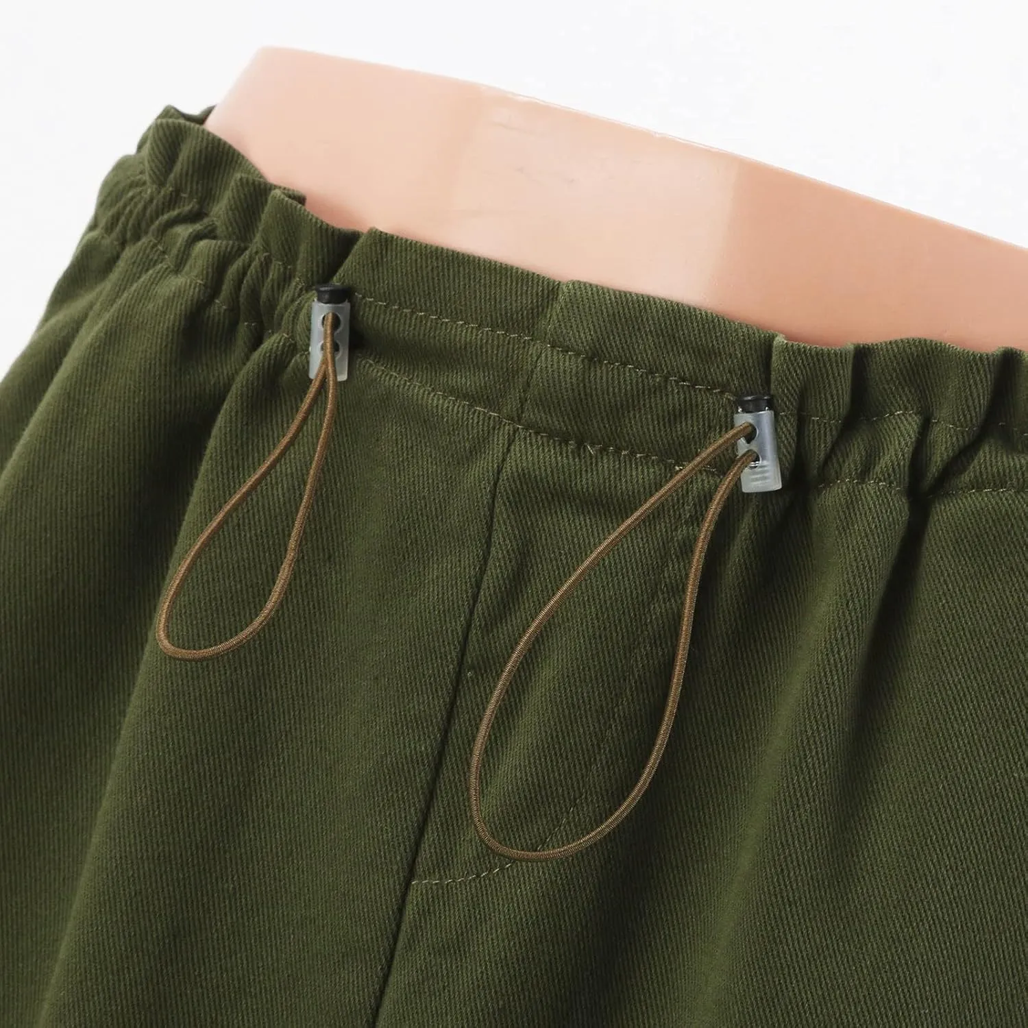 Women Cargo Midi Denim Skirt High Waisted Skirts Jean Skirt with Pockets Spring Dresses for Women's Novelty