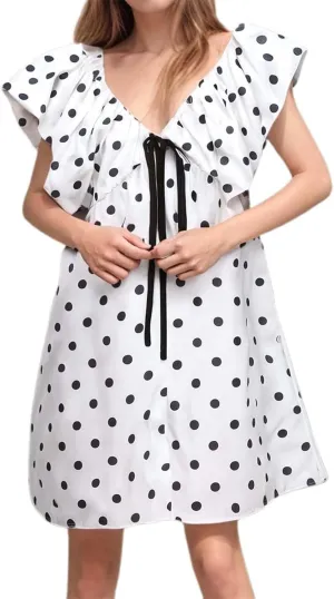 Women's Floral Print Mini Dress V Neck Puff Sleeve Short Babydoll Bow Dress Boho Floral Bow Flowy Sundresses