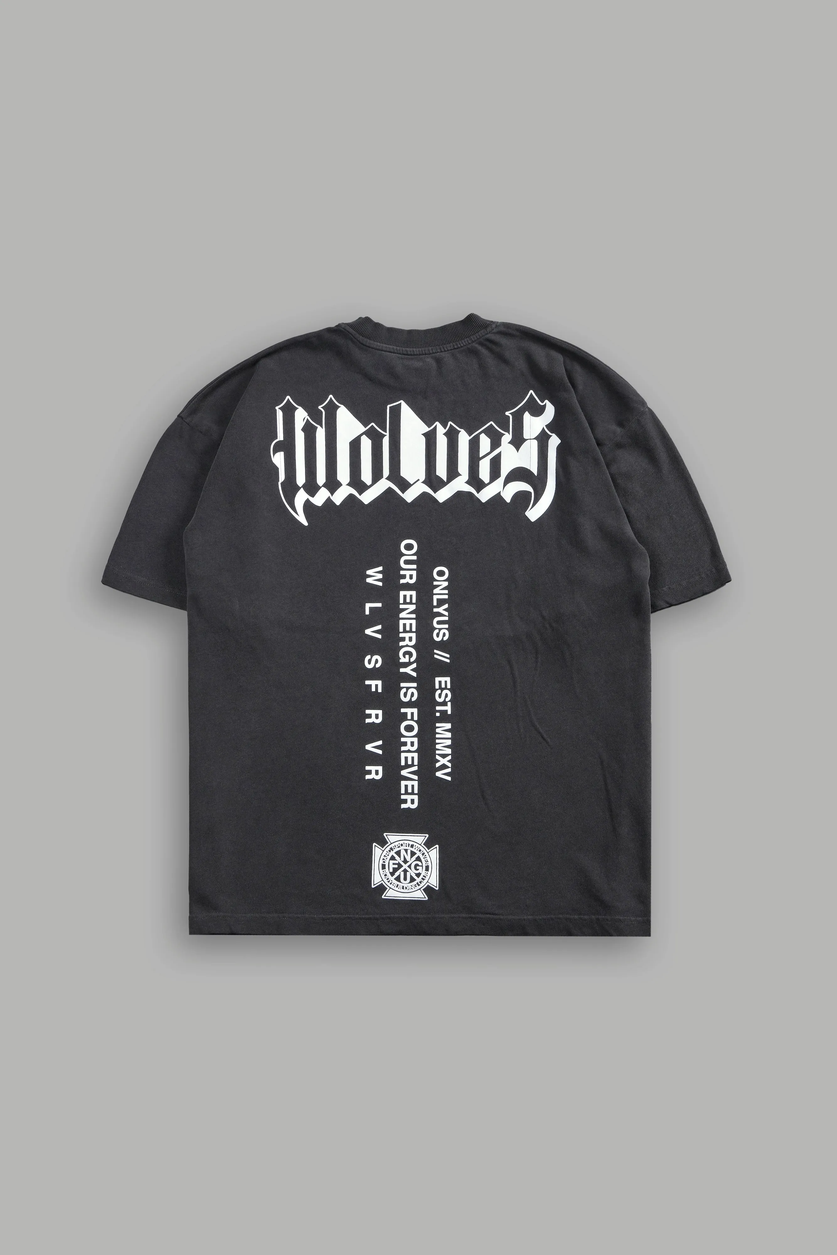 World Of Darcness "Premium" Oversized Tee in Wolf Gray