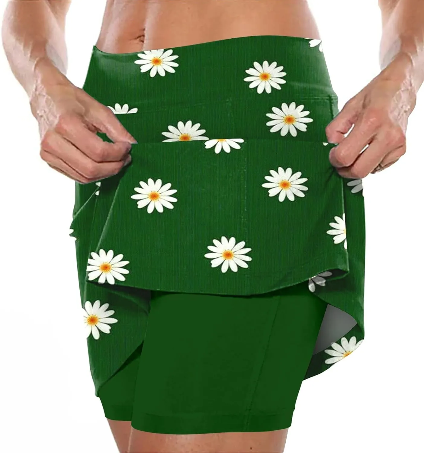 ZYXTIM Tennis Skirt for Women Athletic Skorts with Pockets Plus Size High Waist Tummy Control Stretch Quick Dry Mini Skirt